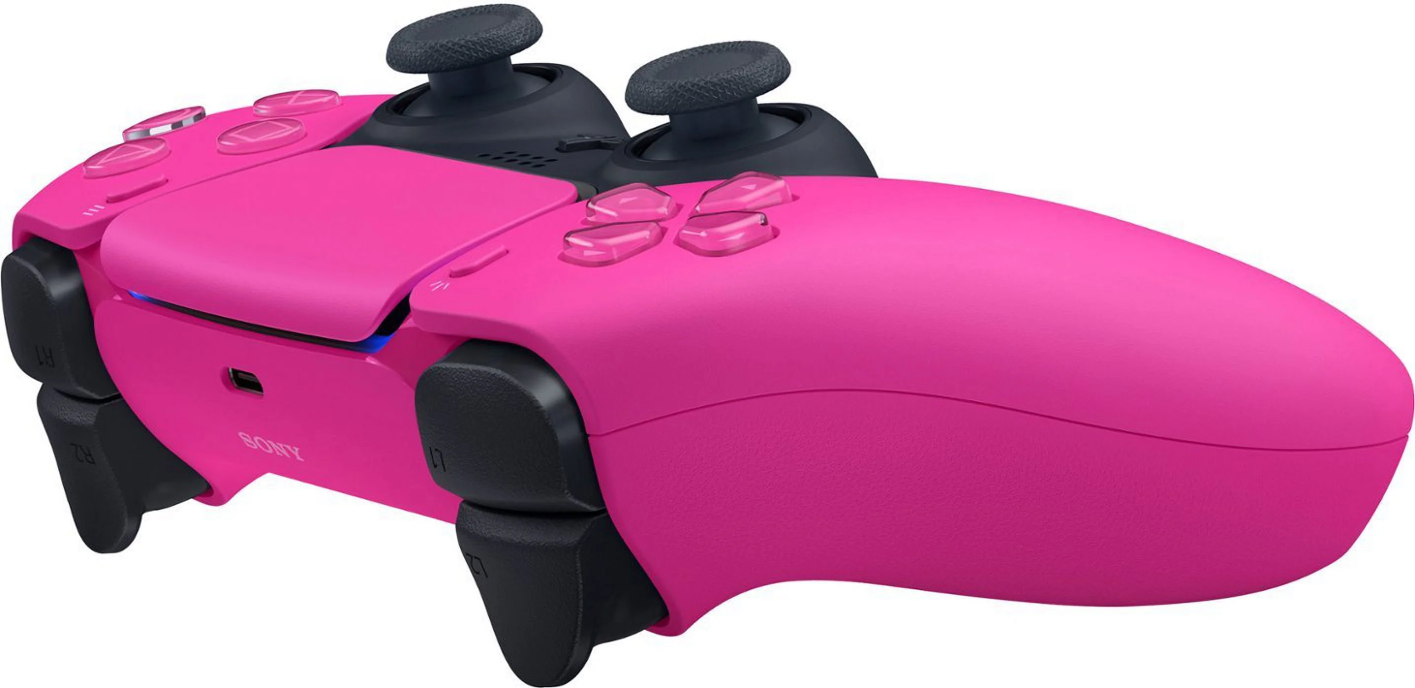 PlayStation 5, PS5 DualSense Wireless Controller - Nova Pink Bundle With 2x Controllers + 6Ave Microfiber Cleaning Cloth