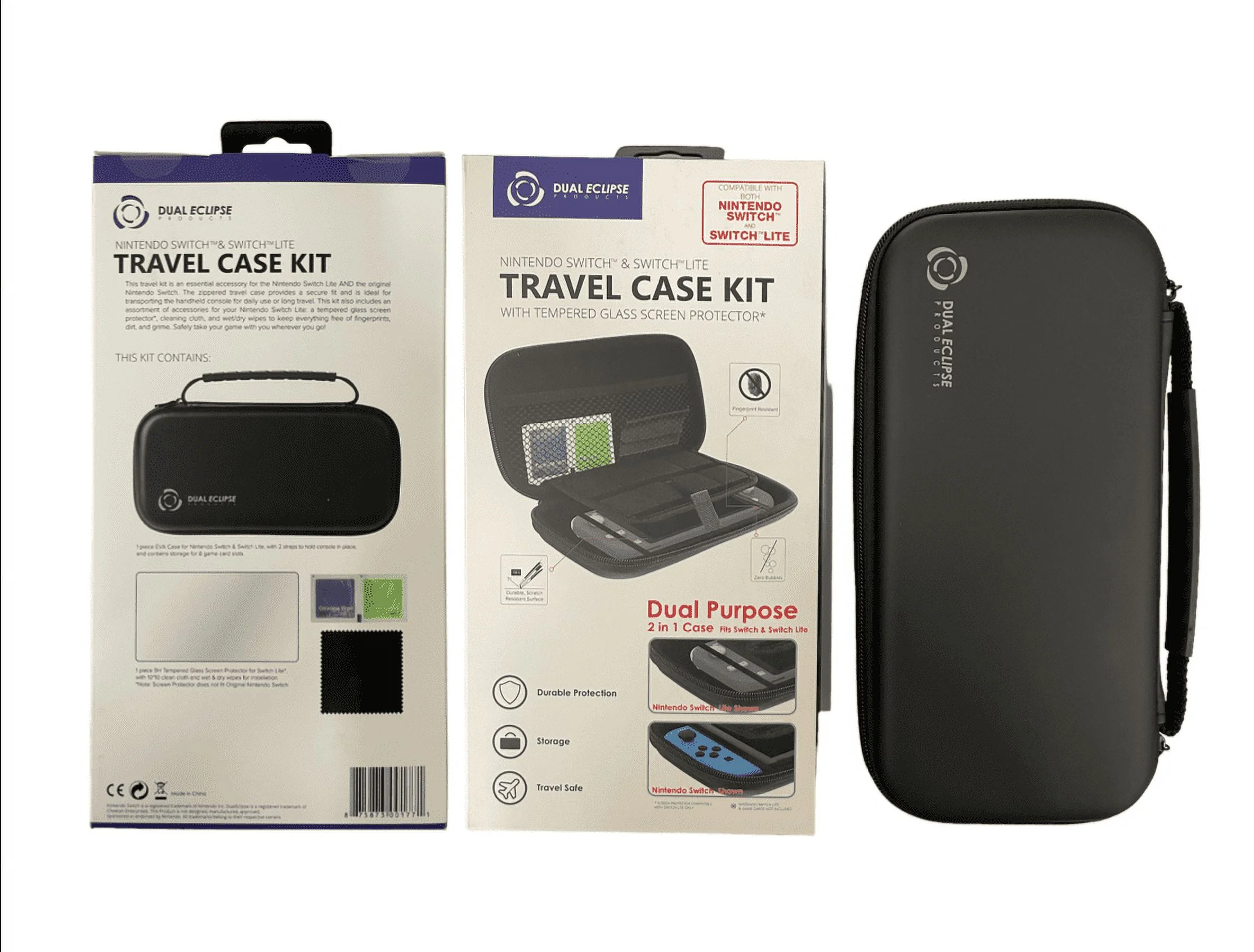 Nintendo Switch OLED Bundle: Black Switch OLED Bundle with Mario Kart 8 + Travel Case Kit (import with US Plug)