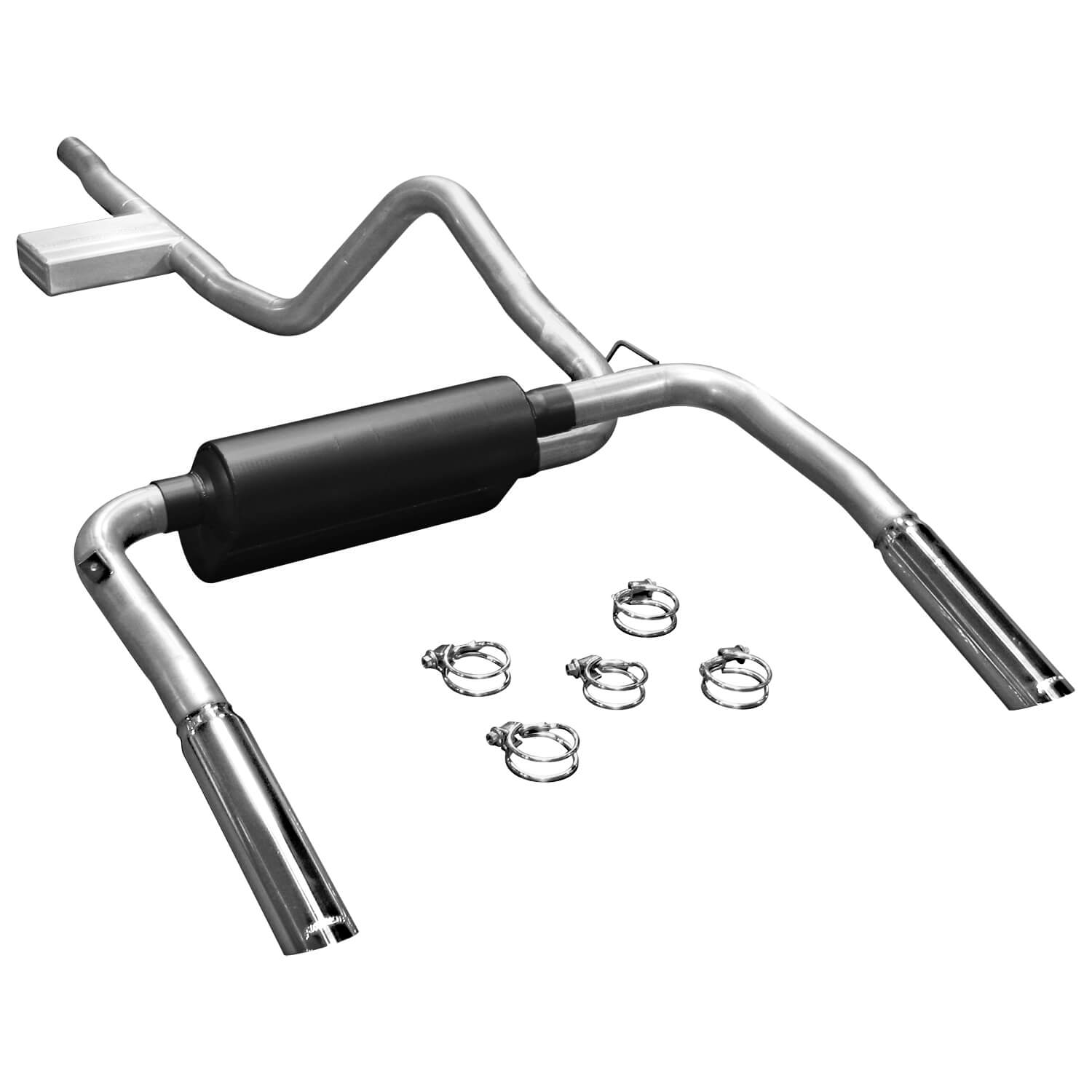 Flowmaster 17358 Cat-back System - Dual Rear Exit - American Thunder - Moderate Sound Fits select: 1998-2002 CHEVROLET CAMARO, 1998-2002 PONTIAC FIREBIRD