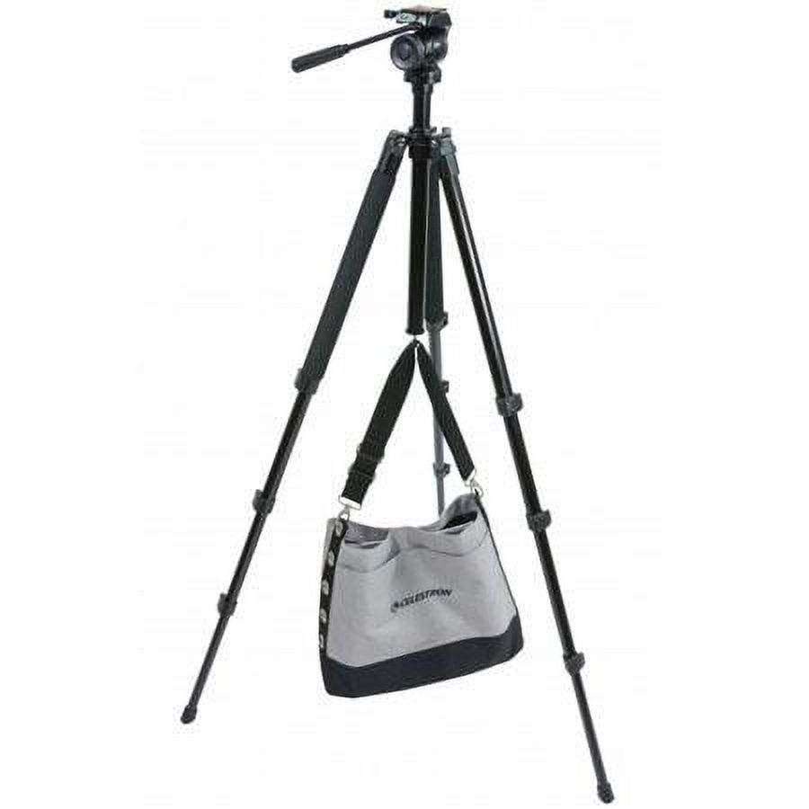 Celestron TrailSeeker Fluid Pan Tripod, Black
