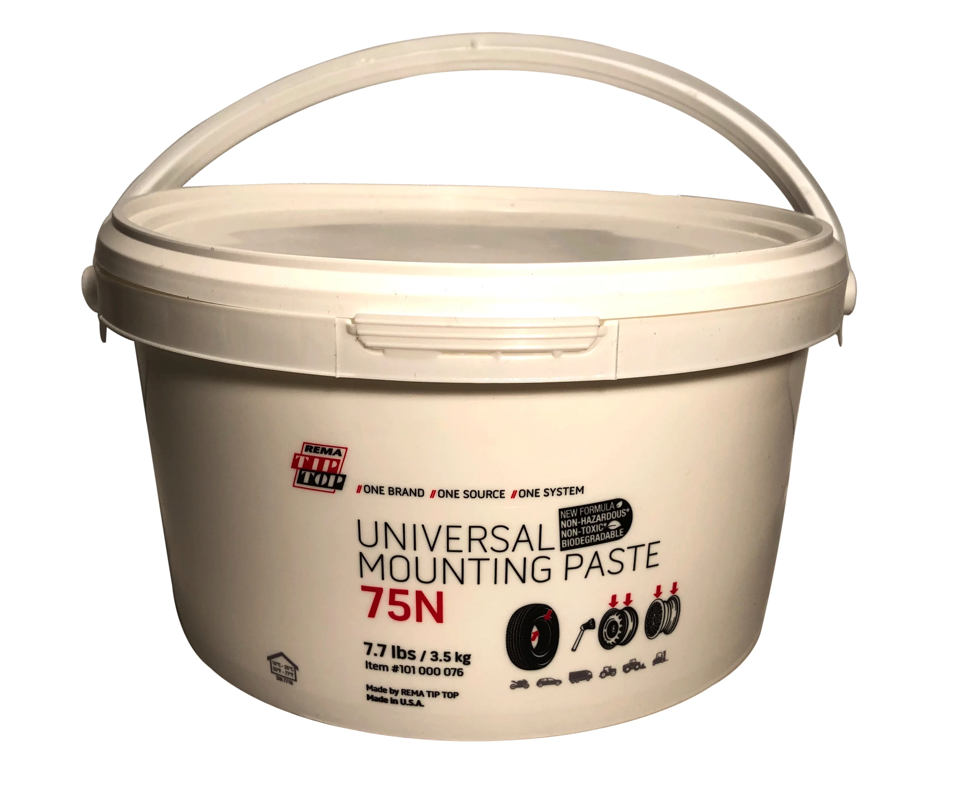 2 Pails of REMA Tip Top Universal Tire Mounting Paste Low Profile 7.7 lb Buckets