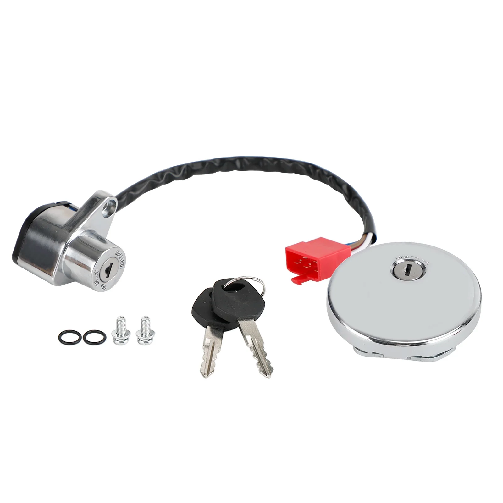 Ignition Switch & Fuel Tank Cap Fit For Kawasaki VULCAN 500 LTD 800 CLASSIC 96-01