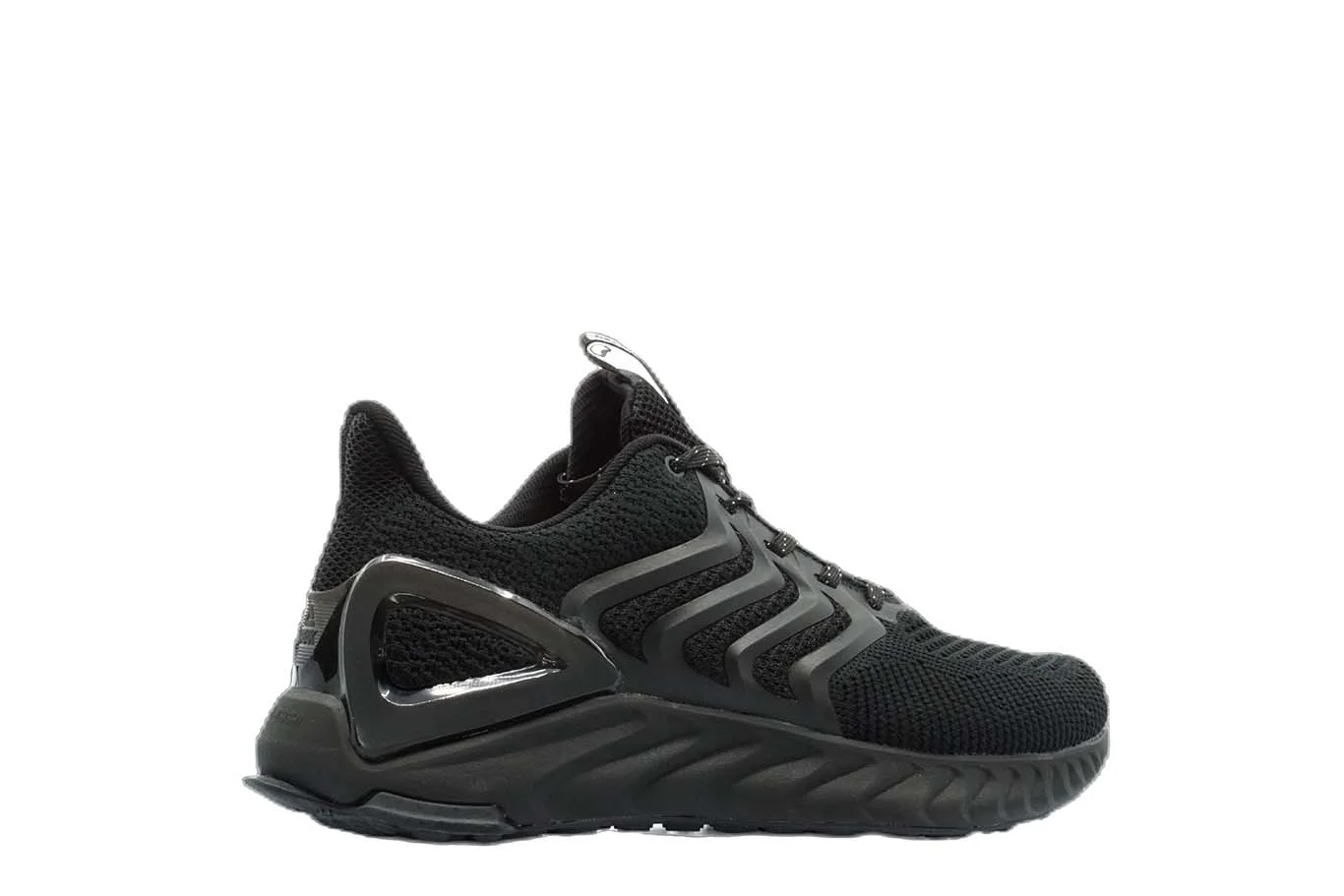 [E92557] Mens Peak Taichi Natural Black Running Shoes - 6