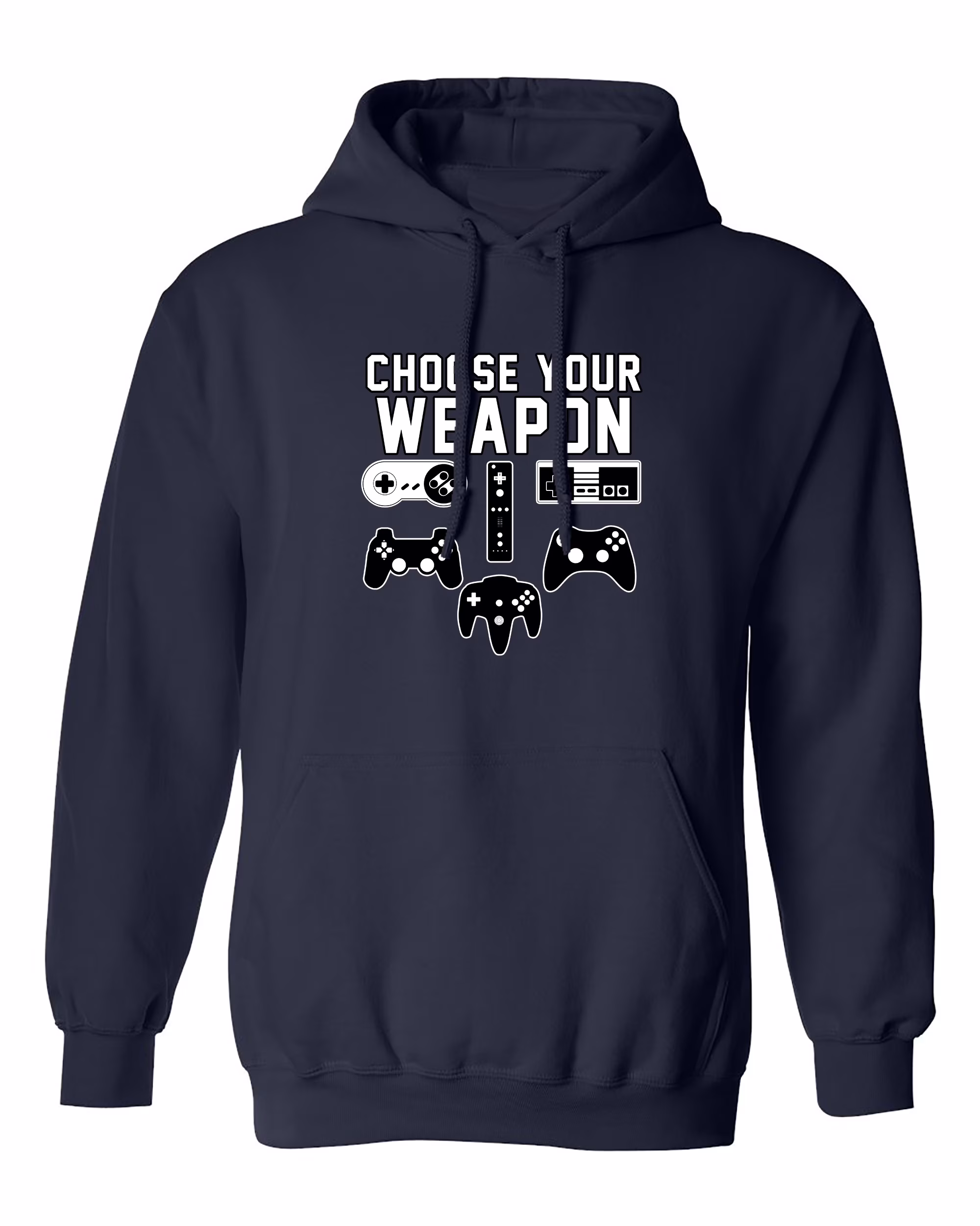 Choose Your Weapon Gaming Console Gamer Funny DT Sweatshirt Hoodie
