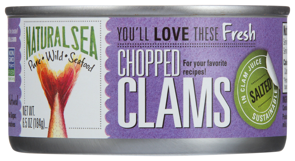 Natural Sea Chopped Clam, 6.5 Ounce -- 12 per case.