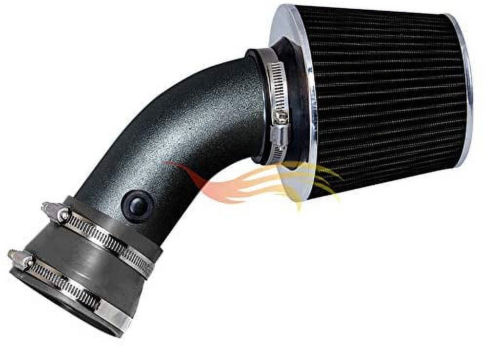 RW SERIES - MATTE BLACK PIPE GRAY - SHORT RAM INTAKE Compatible For 93-03 BMW E32 E38 / E34 E39