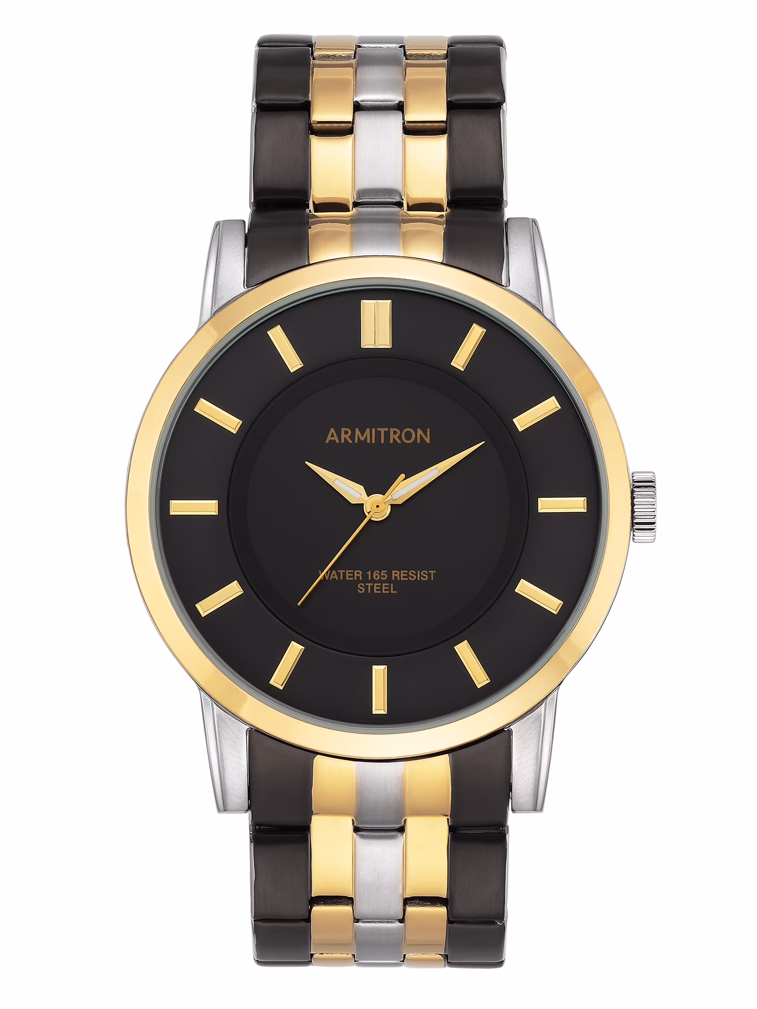 Armitron Mens Dress Black Round Watch