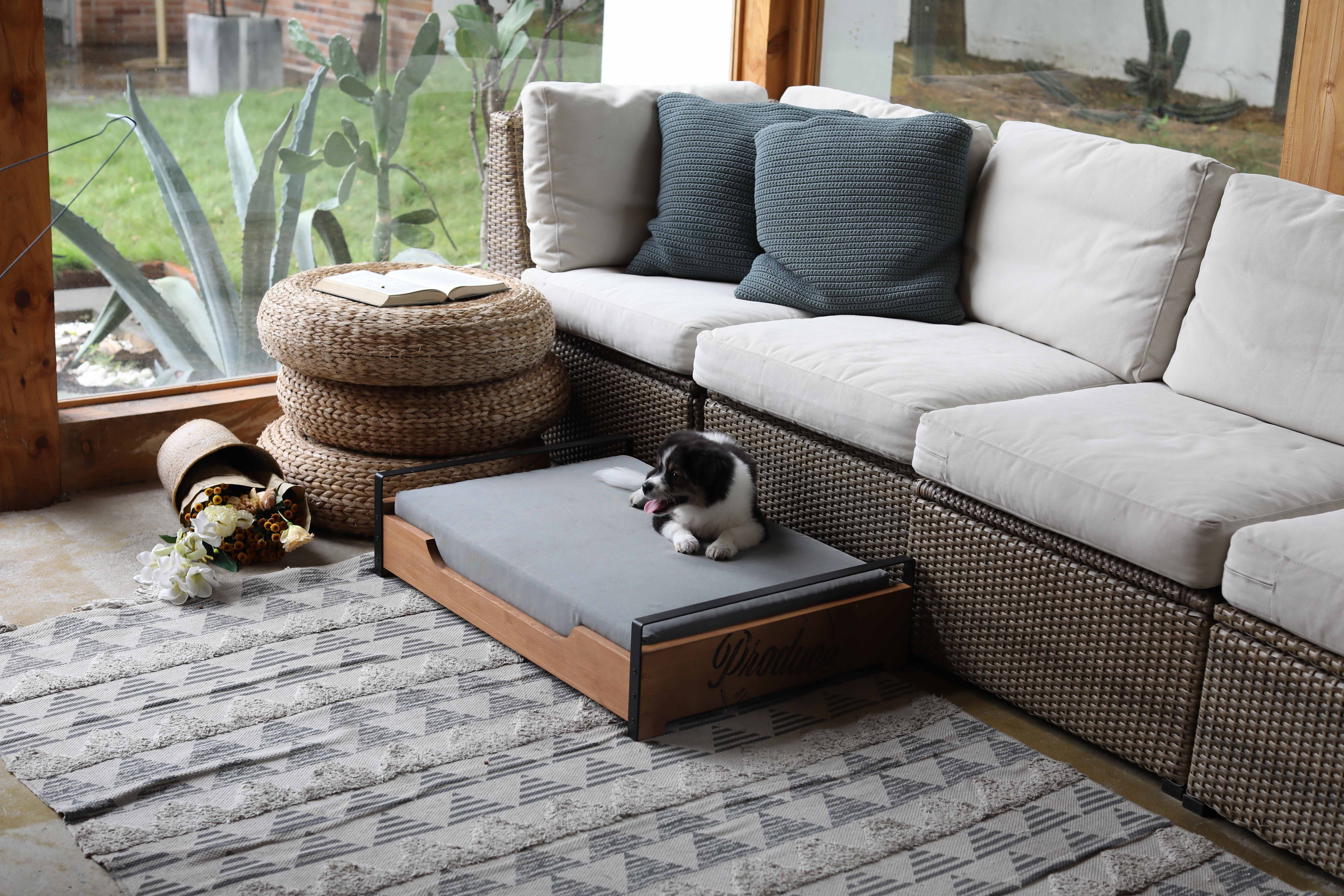 Zoovilla Country Crate Pet Bed, Brown