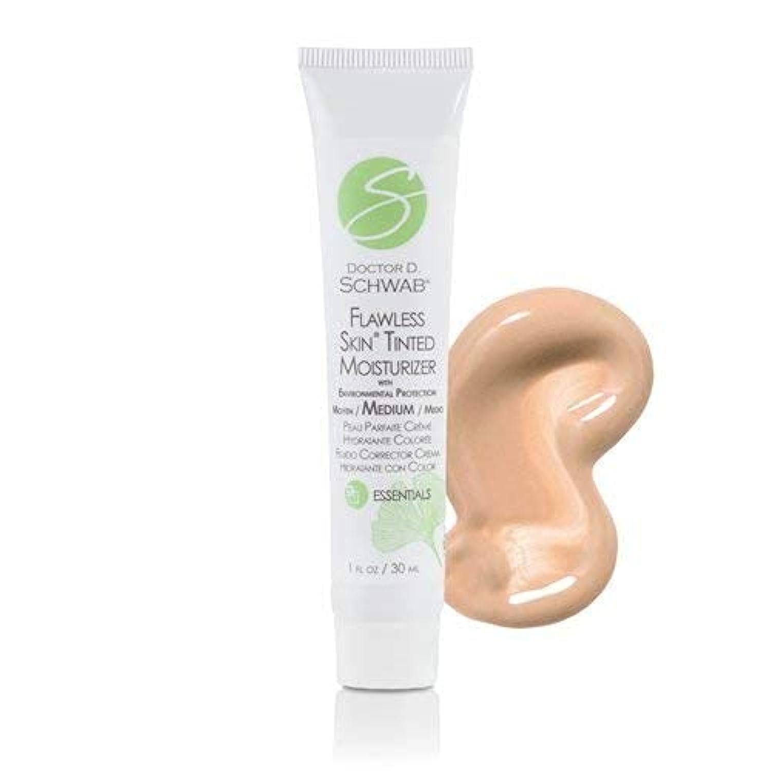 Doctor D. Schwab Flawless Skin Tinted Moisturizer with Environmental Protection Medium 1oz.