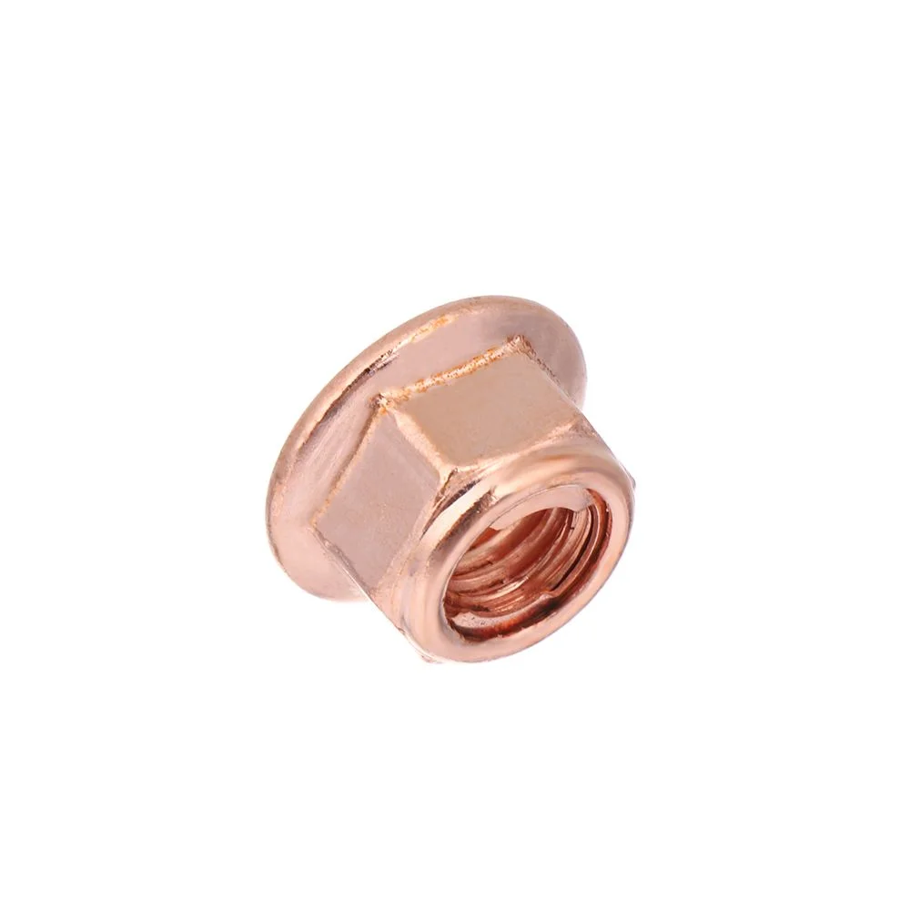 12Pcs Practical Tool High Quality Flashed Exhaust High Temperature Nuts 8mm Nuts Copper M8 Nut