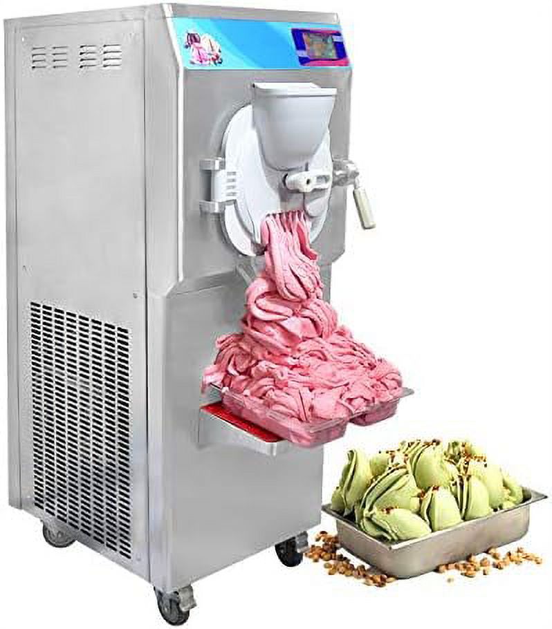 Kolice Commercial ETL Gelato Hard Ice Cream Machine,Italian Water Ice Machine,12 -15 gal / Hour,Cylinder:17L