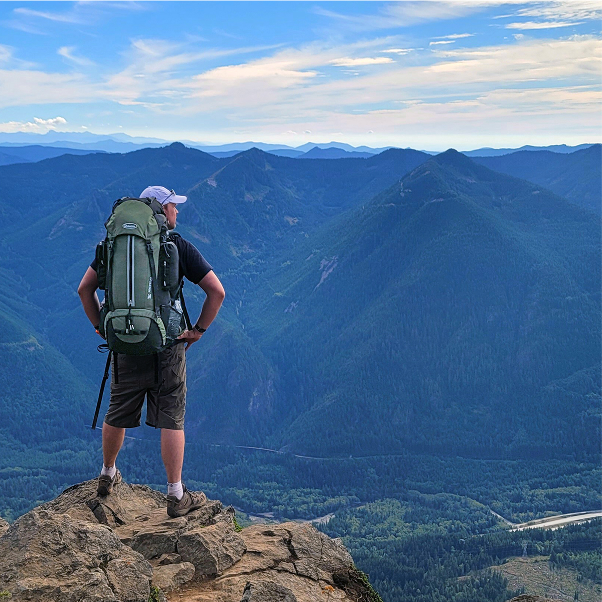 Duraton 75 ltr. Backpacking Backpack, Green