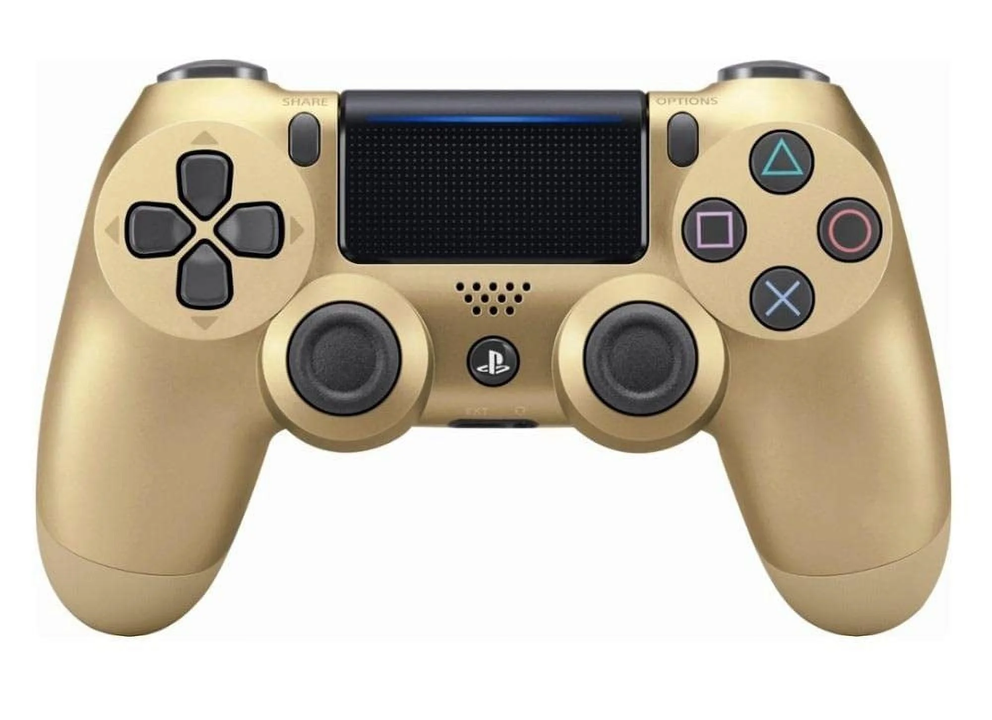 Sony Dual Shock Gold Gaming Controller PS4 Console With Cleaning Kit BOLT AXTION Bundle Like New