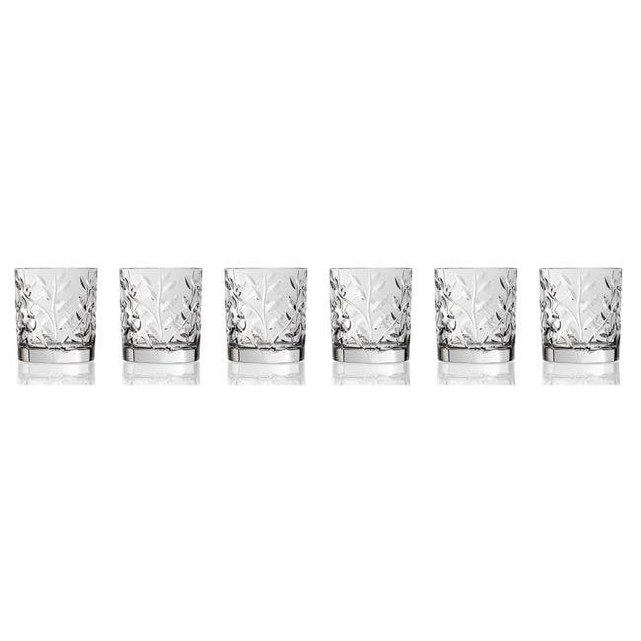 Lorenzo Import 243080 RCR Laurus Crystal Double old fashioned set of 6