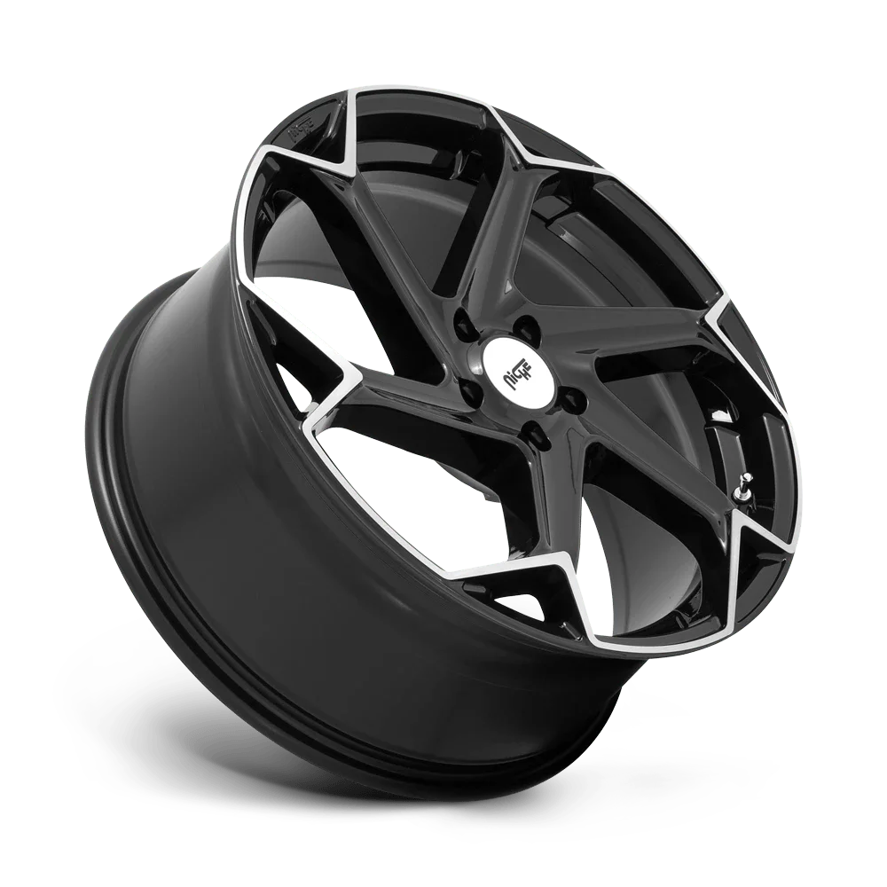 Niche M255 Flash 20X9 5X115 18Et 72.5Cb Gloss Black Brushed Wheel