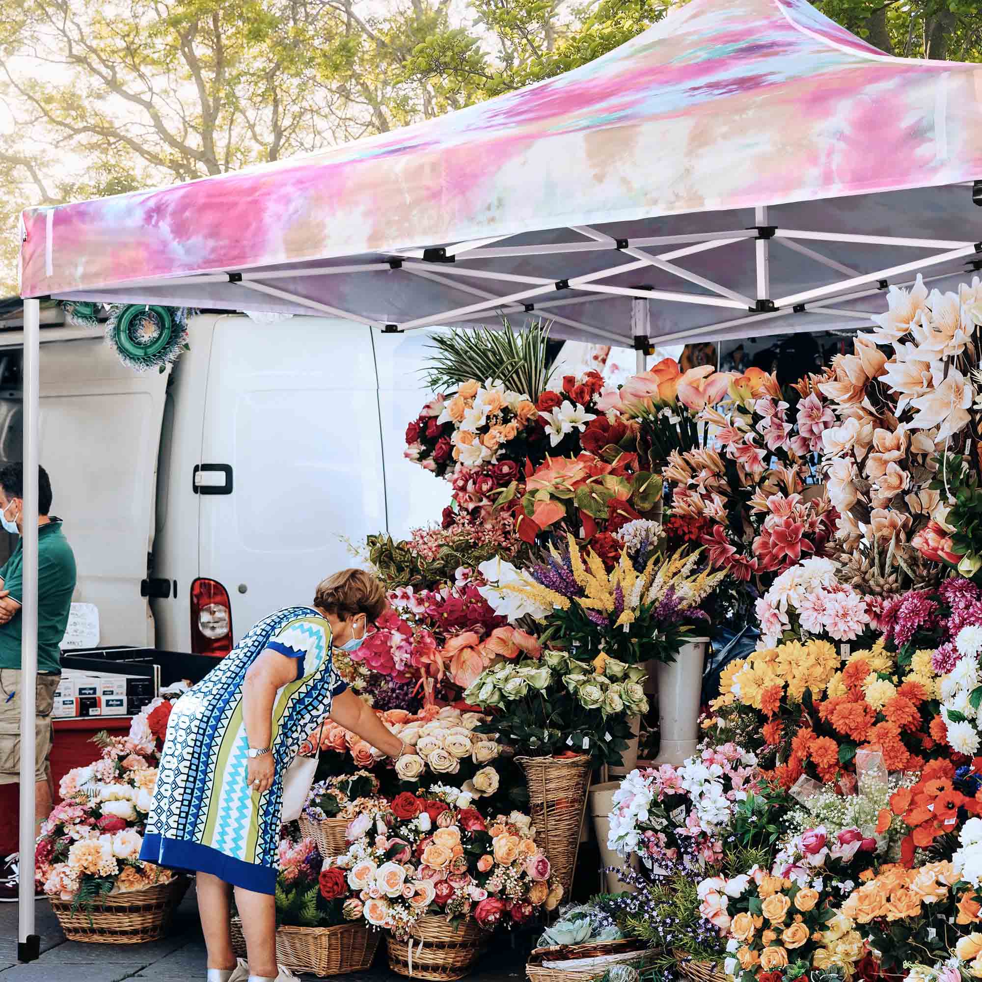 InstaHibit 10x10 Ft Replacement Canopy Top for 10ft Tent UV30+ Cover Yard Market