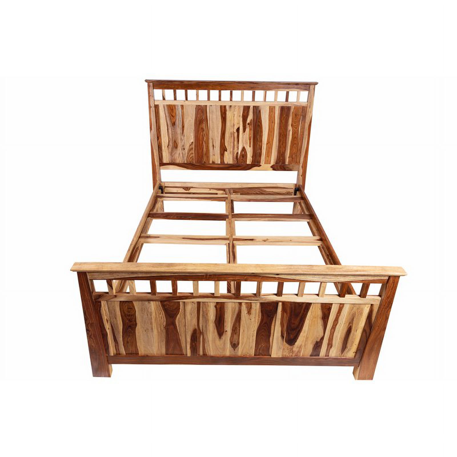 Kalispell 4 PC Solid Sheesham Wood Queen Bedroom Set