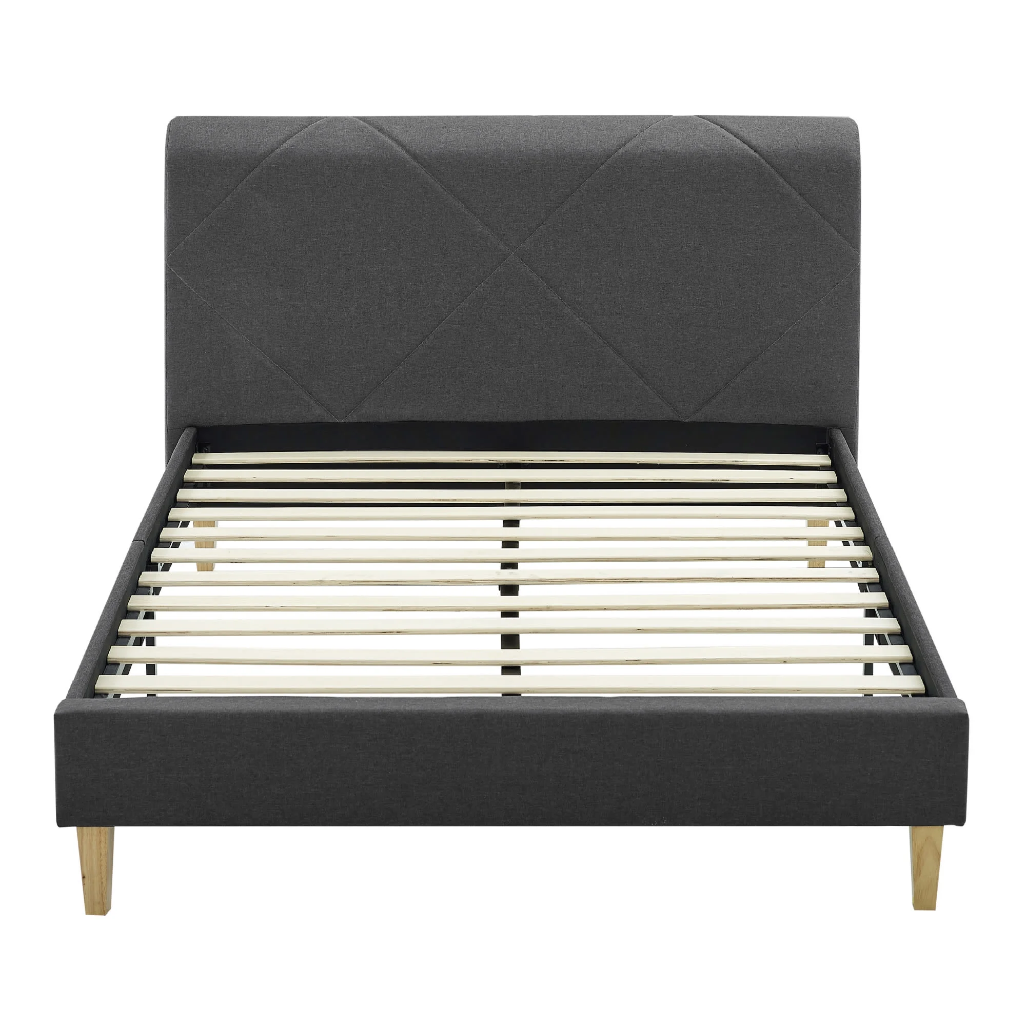 Modern Sleep Linville Upholstered Bed, Full, Grey