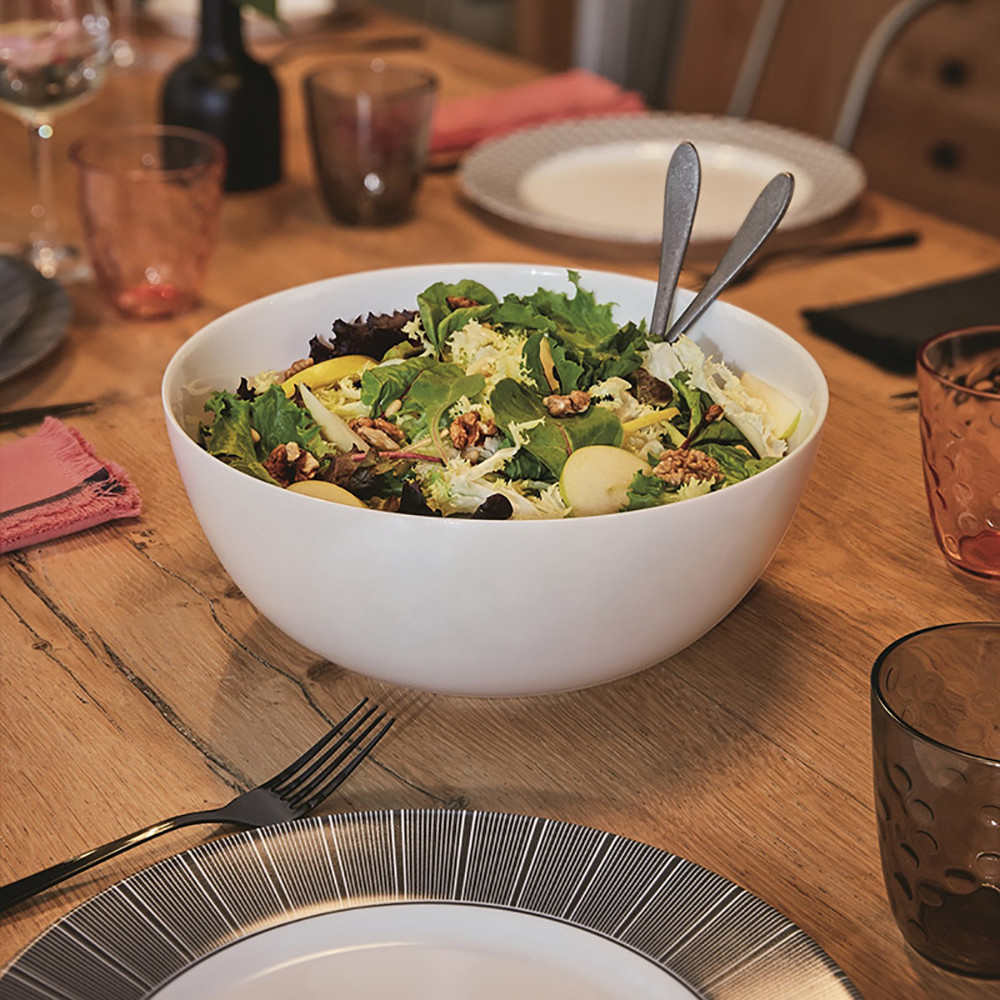 Mixing Bowl for Kitchen Dinnerware Divali Glass Salad Bowl Glass Serving Bowl Popcorn Bowl 7.1