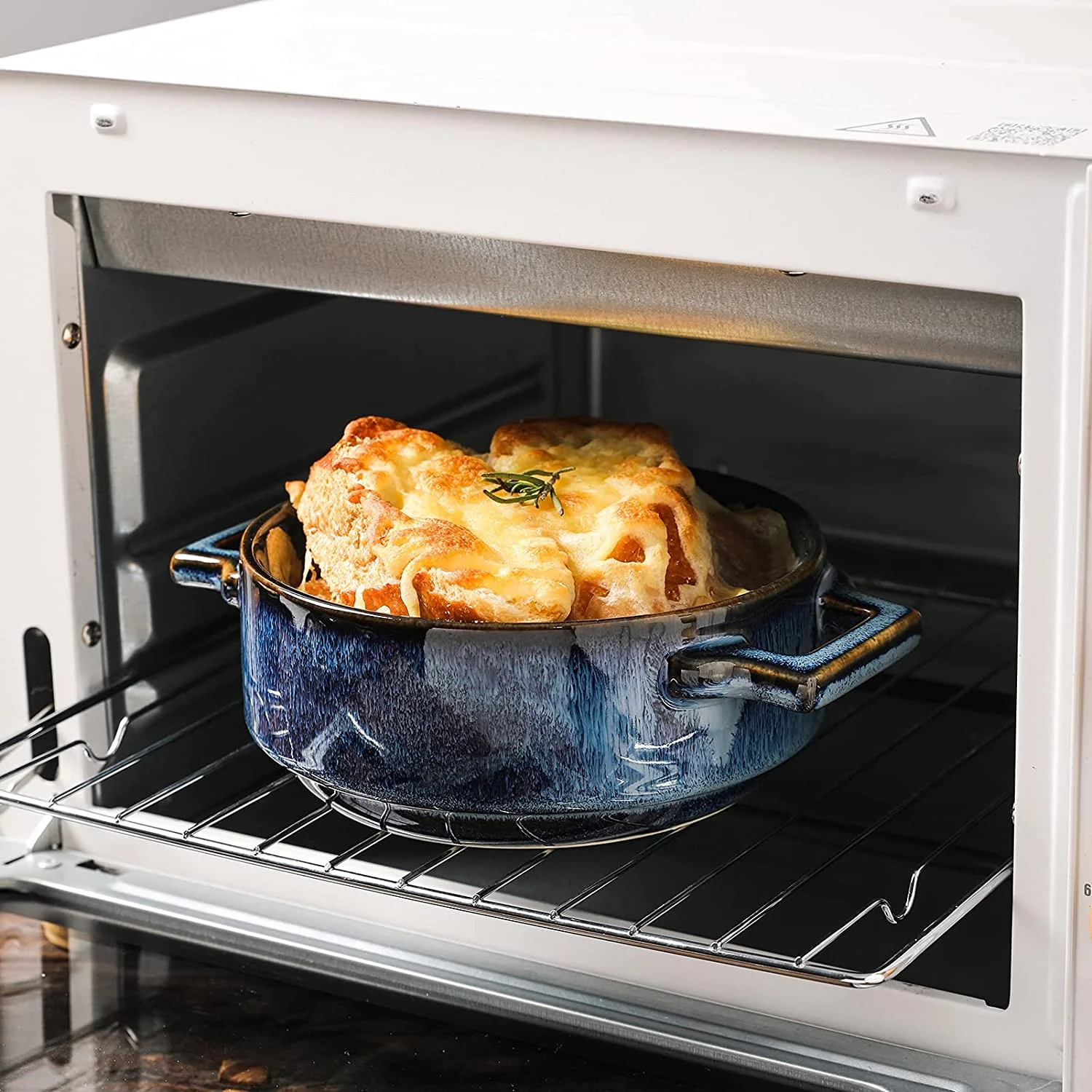 8-Piece Kitchen Dinnerware Set - 24 Oz Ceramic Soup Bowls Bundle with 27 Oz Jumbo Soup Mug - Microwave, Oven, and Dishwasher Safe, Scratch Resistant