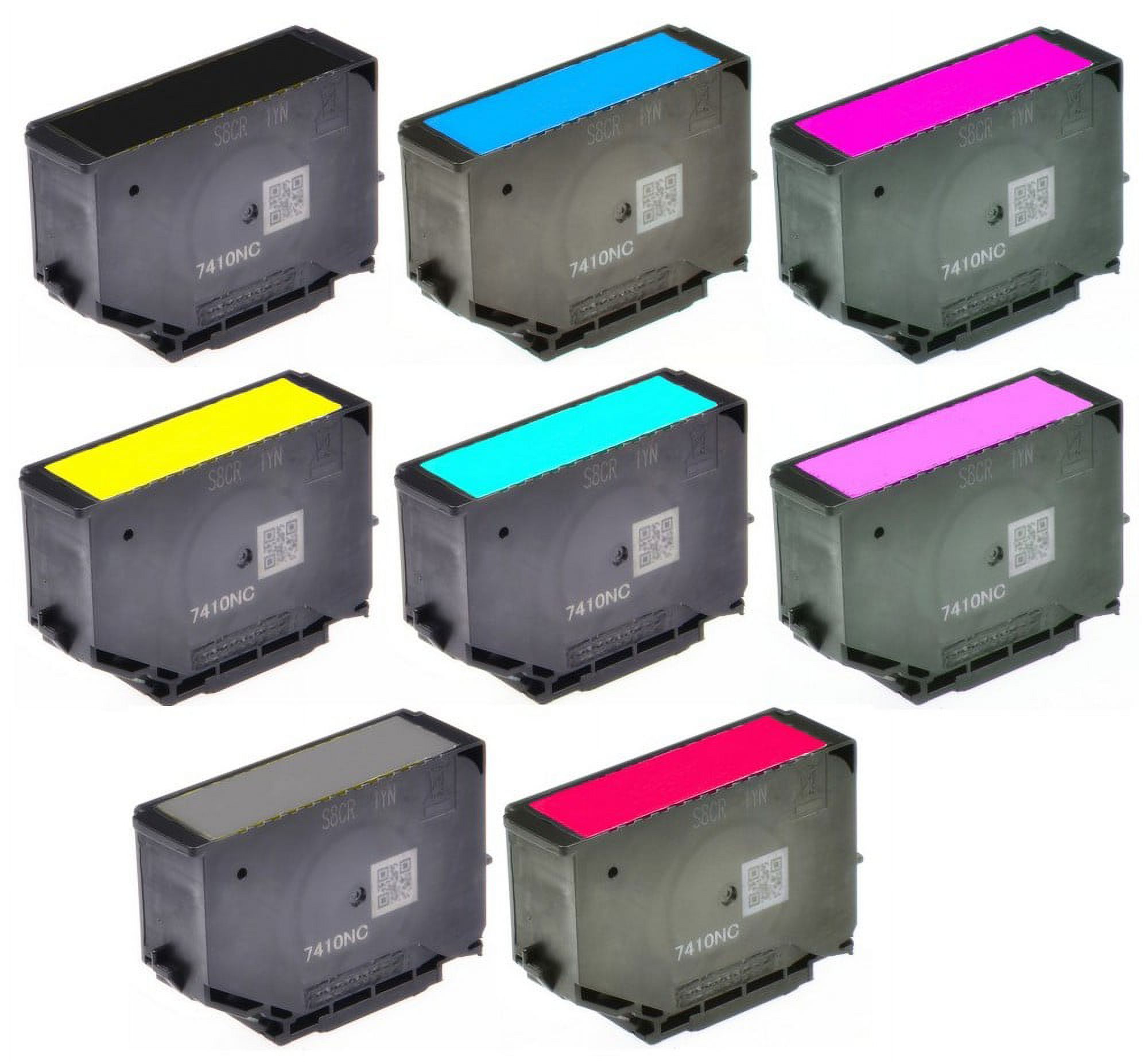 PrinterDash Replacement for Expression Photo HD XP-15000 High Yield Inkjet Combo Pack (BK/C/M/Y/LC/LM/GY/R) (NO. 312XL/NO.314XL) (C13T04F8MP)