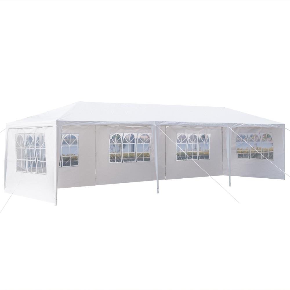 Winado 10'x 30' Canopy Wedding Party Tent w/8 Sidewalls Gazebo Pavilion White