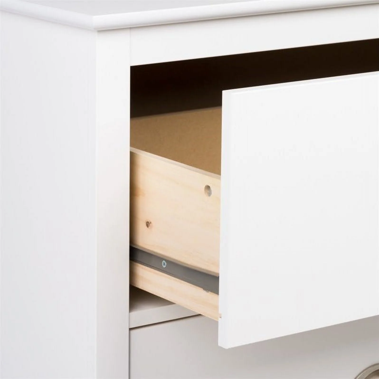 Pemberly Row Modern 2 Drawer Nightstand in White