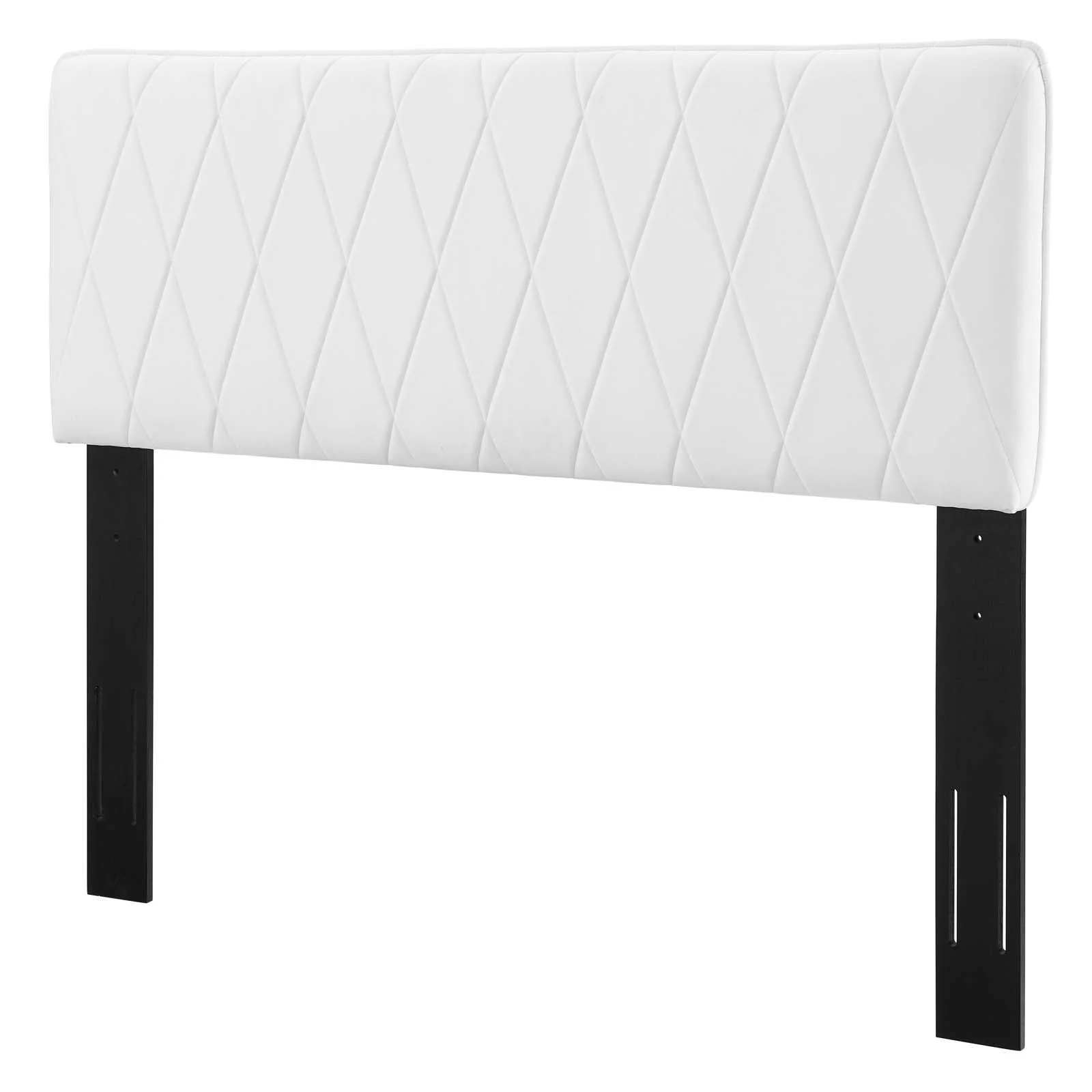 Headboard, King Size, Velvet, White, Modern Contemporary Urban Design, Bedroom Master Guest Suite