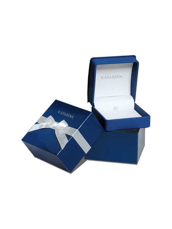 KATARINA Diamond Fashion Pendant Necklace in 14K White Gold (1/4 cttw)