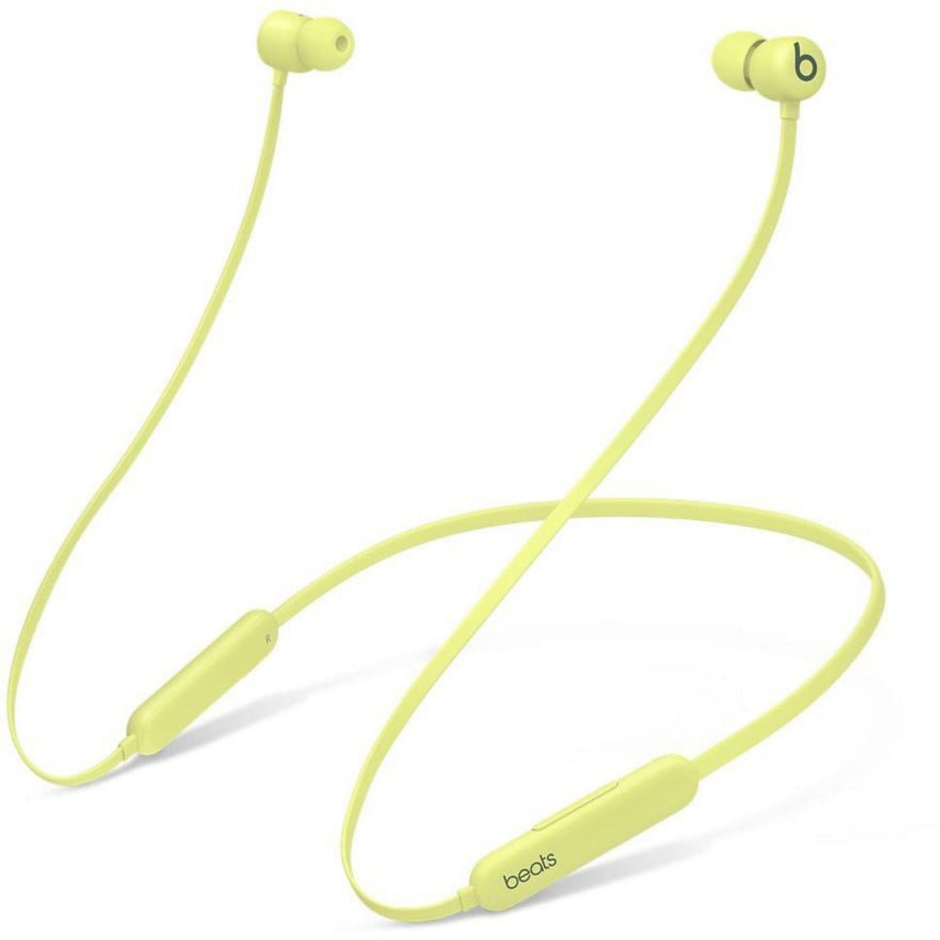 Beats Flex All-Day - Earphones with mic - in-ear - Bluetooth - wireless - yuzu yellow - Grade A - - for iPad/iPhone/iPod/TV/Watch(Used)