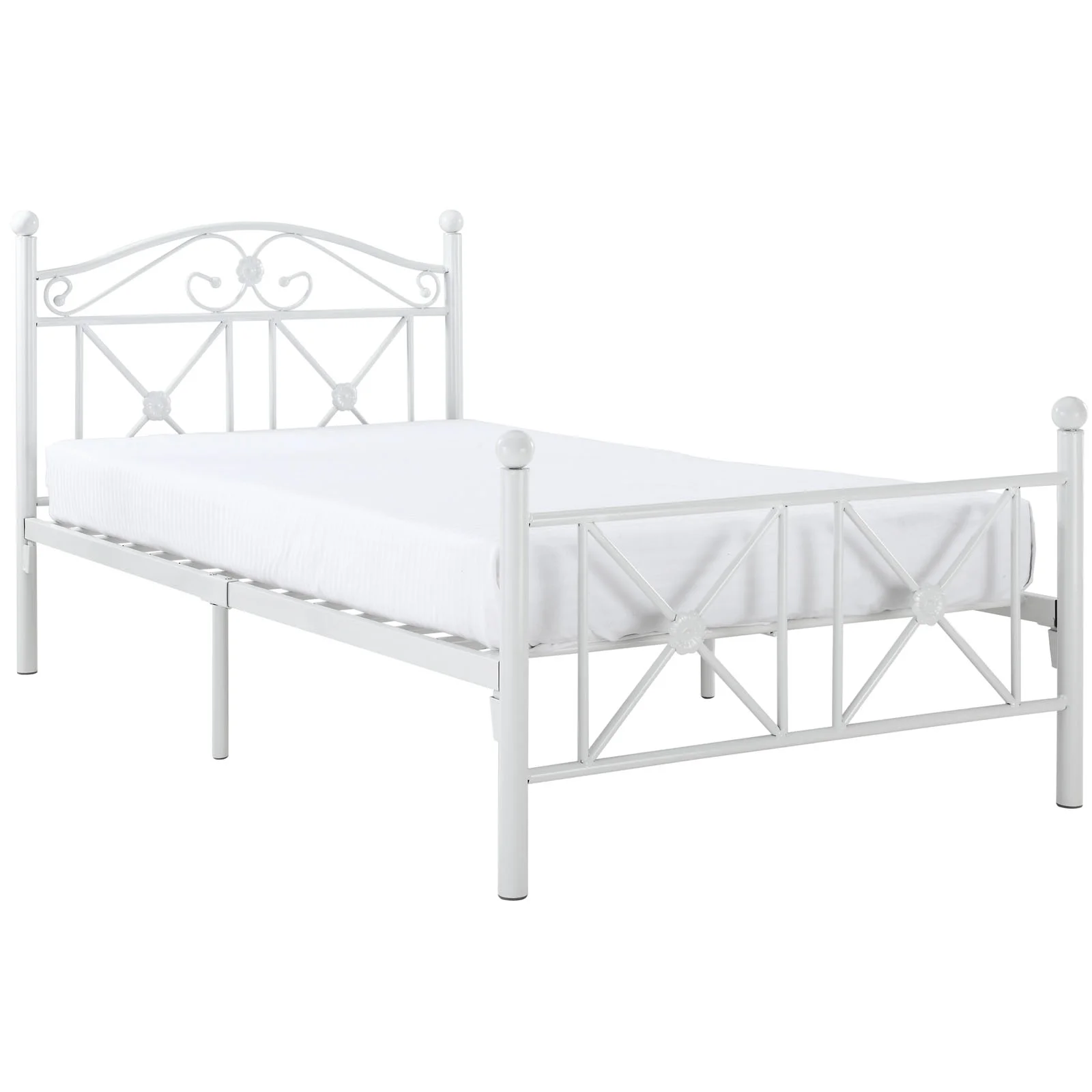 Modway Cottage Twin Bed in White