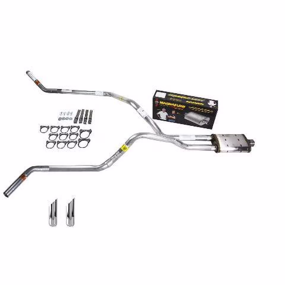 S10 / S15 95-01 dual exhaust 2.5 pipe Magnaflow SW Tip Corner exit