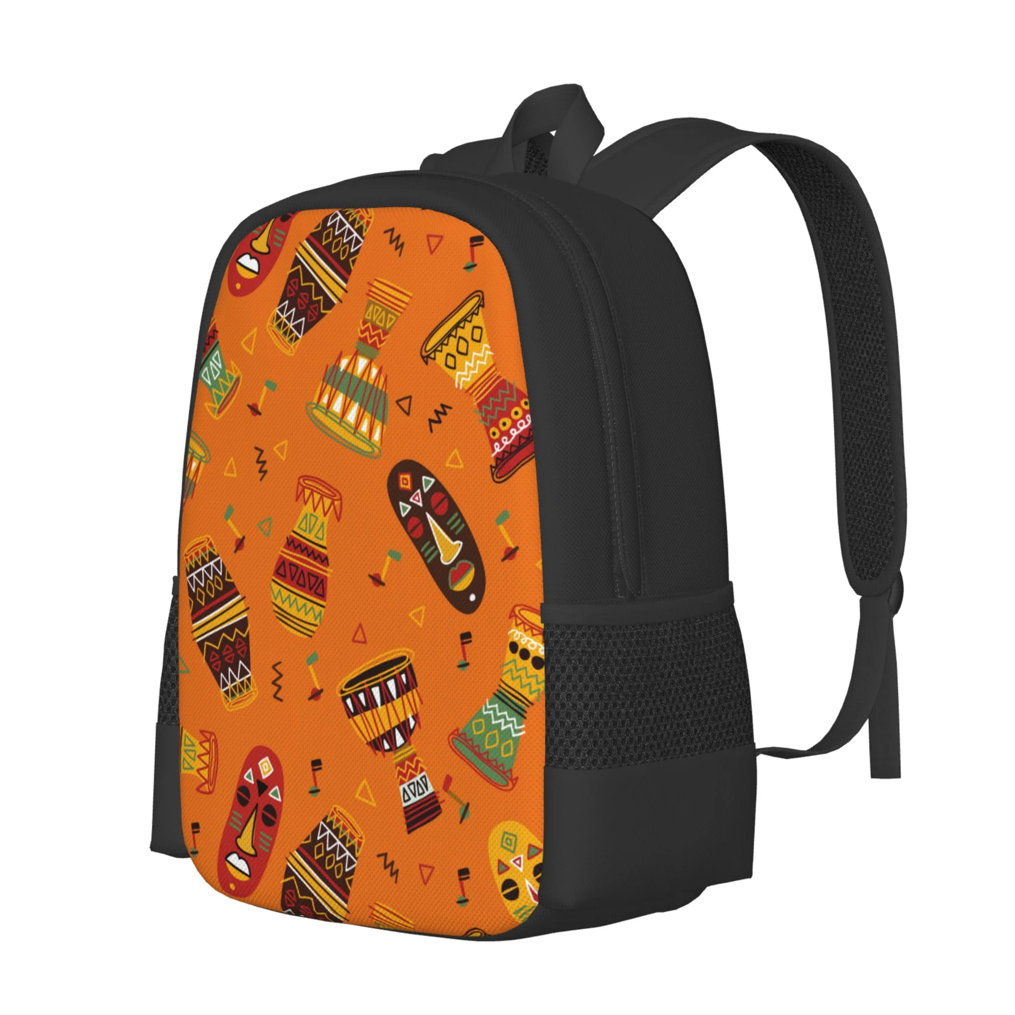 DouZhe Lightweight Backpack, African Exotic Tribal Sketch Prints Travel Outdoor Hiking Bag School Bookbag Casual Daypack Backpacks for Women Men