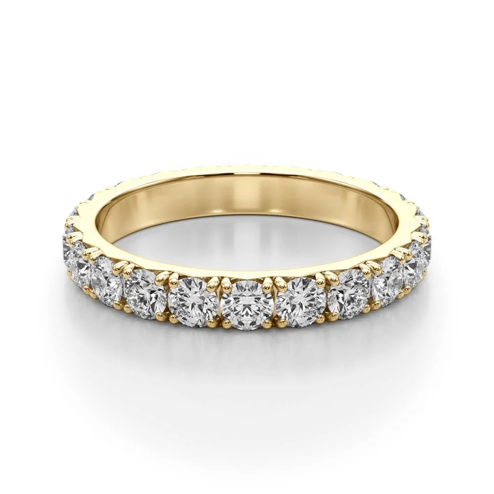 FRENCH CUT DIAMOND ETERNITY WEDDING BAND