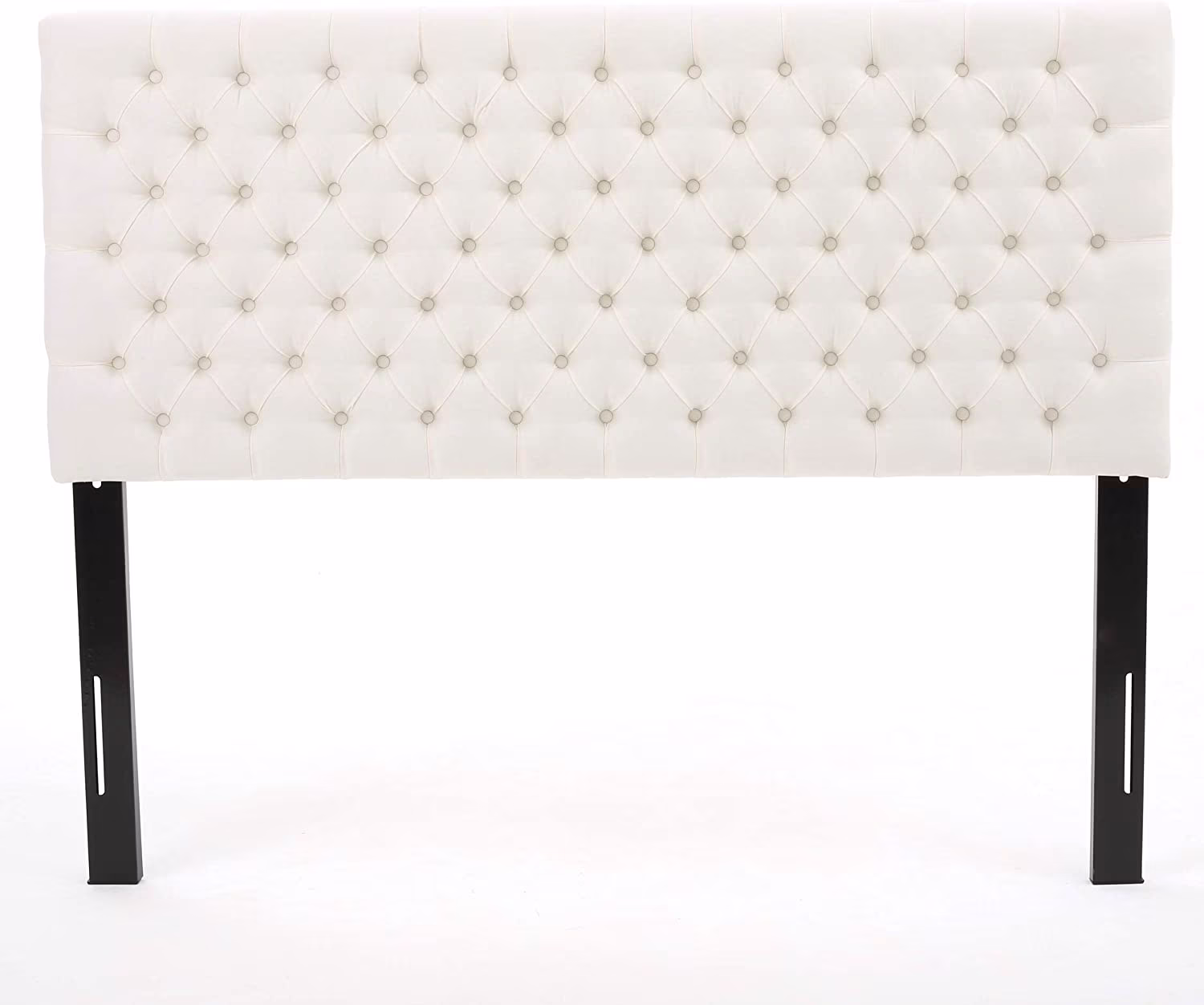 Headboard - Fully Upholstered, Queen / Full, Ivory