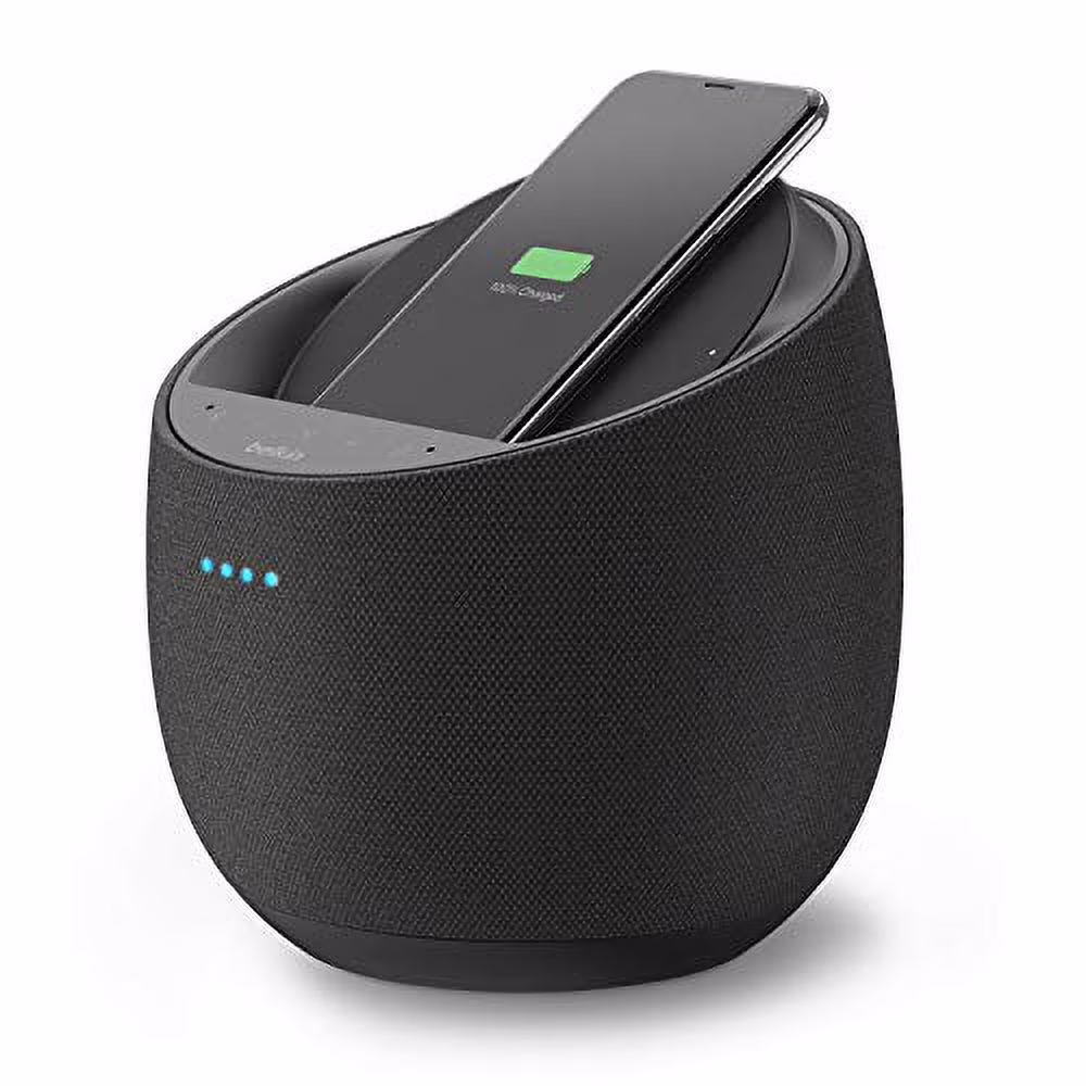 Belkin Soundform Elite Portable Bluetooth Speaker with Alexa + AirPlay2 and Wireless Phone Charger, Black