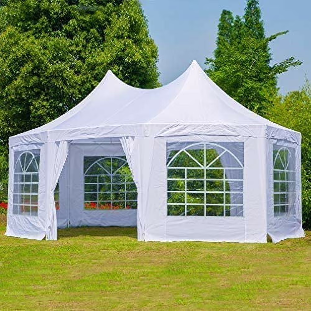 Mellcom 20x15ft Party Tent with Removable Sidewalls, Heavy Duty Gazebo Pavilion  for Wedding,Camping, BBQ