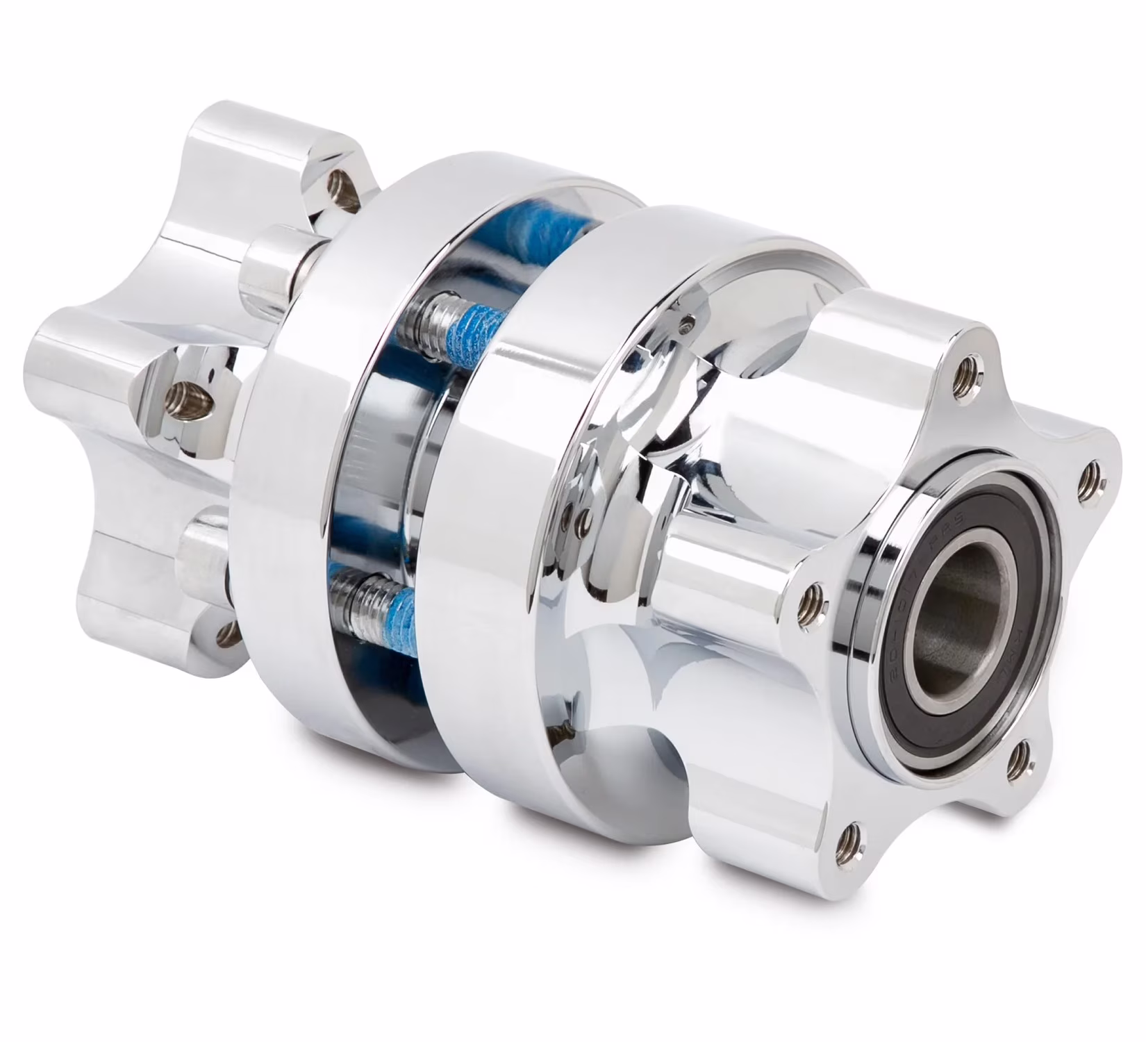 Arlen Ness Chrome Cartridge Hub Kit for Front Wheel (71-643)