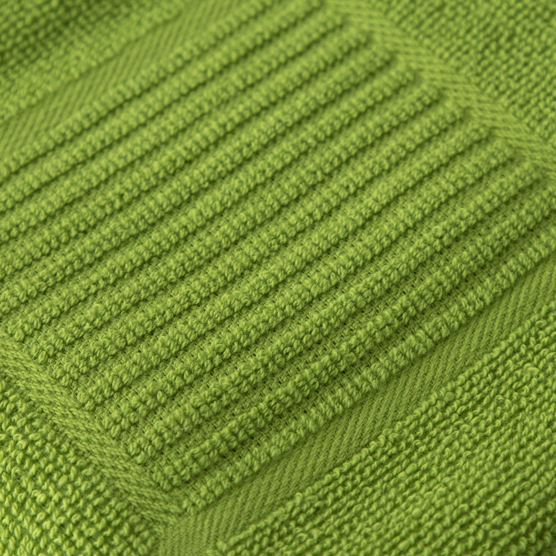 T-FAL Solid and Check Parquet Kitchen Towel, 2 Pack, Green