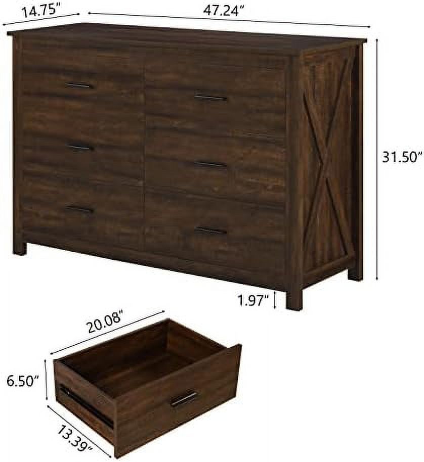 KBANZIBIU Dresser Nightstands - Set of 2 Farmhouse Nightstands for Bedroom  Wooden Bedside Table  Organizer for Bedroom Nursery  Living Room  Hallway  Entryway (Grey  1-Drawer)