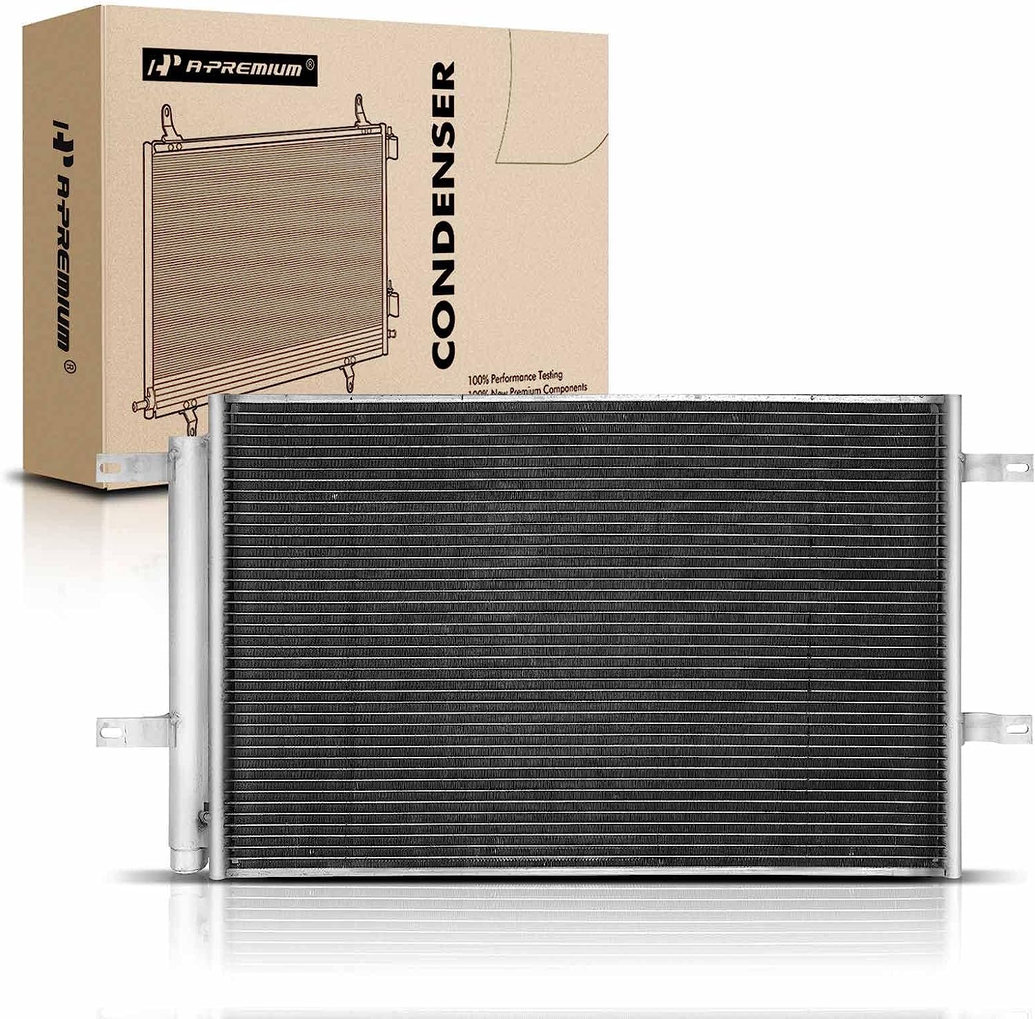 A-Premium Air Conditioning A/C Condenser Compatible with Ford Edge 2007-2010 & Lincoln MKX 2007-2011, 3.5L 3.7L, Replace# 3656, 7T4Z19708A