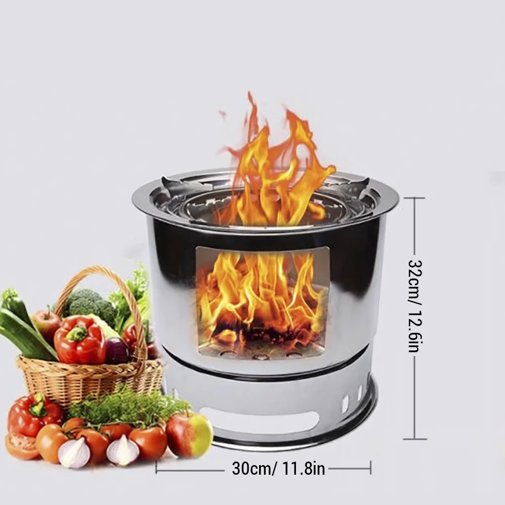 GoolRC Portable Multi-functional Camping Stove, Wood Stove for Camping Picnic Backpacking, 4 In 1