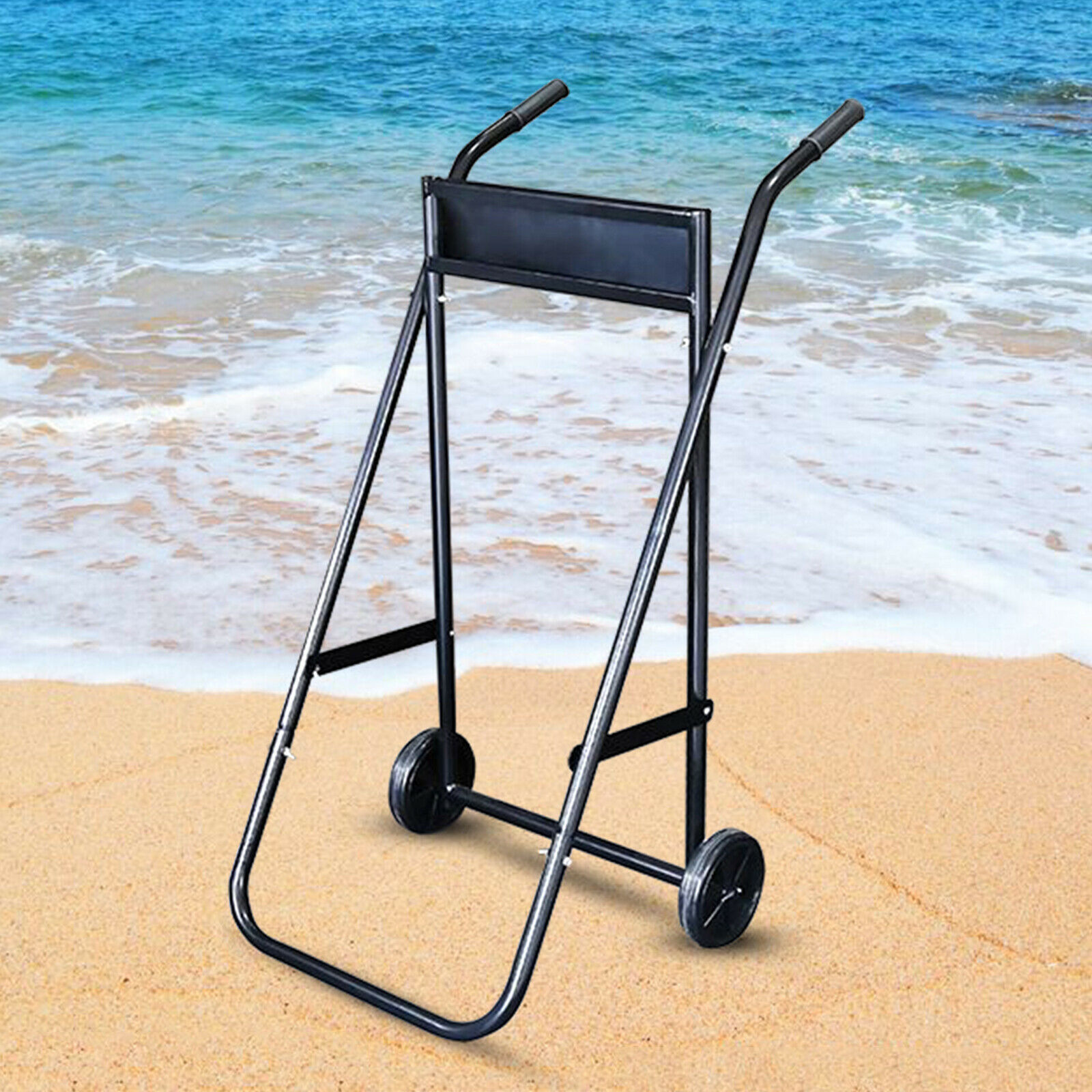 TFCFL Outboard Boat Motor Cart Heavy Duty Foldable Carrier Transport Stand With 2 wheels