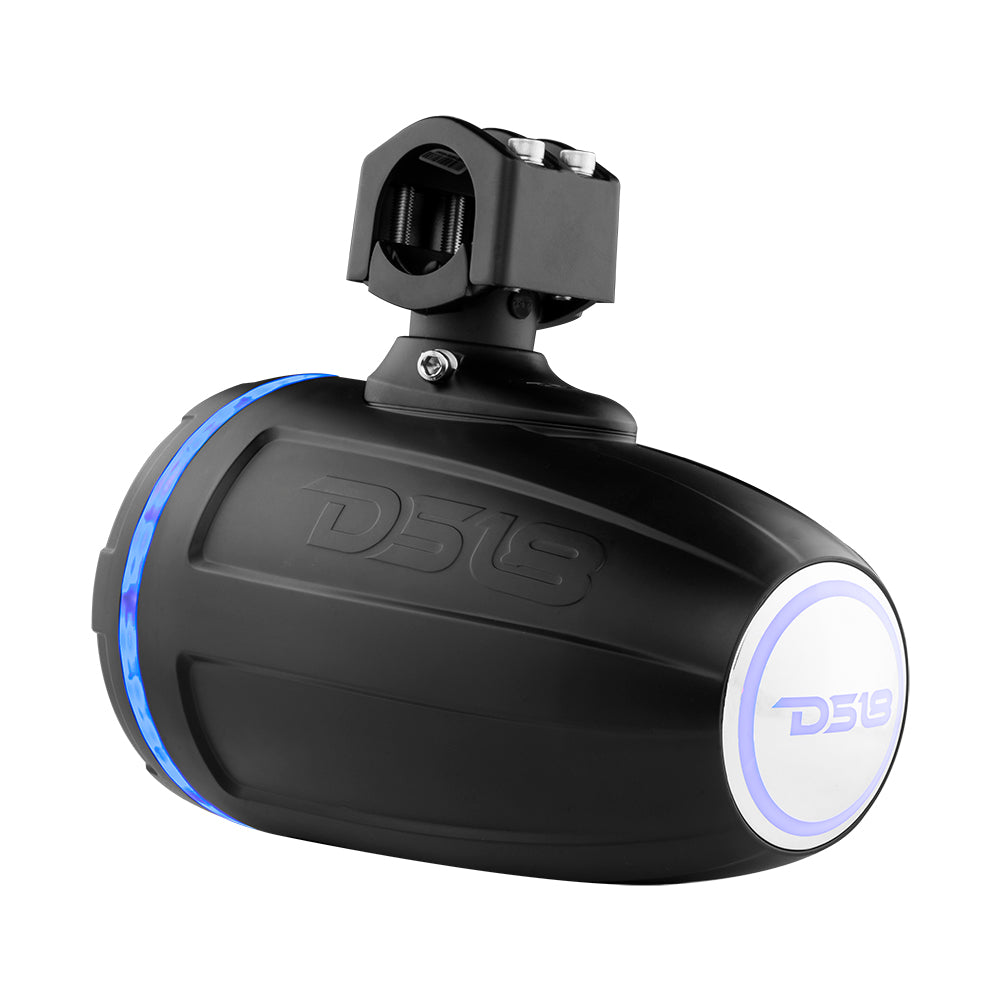 DS18 HYDRO 1.75 Driver Wakeboard Pod Tower Speaker w/Integrated RGB LED Lights - Black - 900W [NXL-XDT/BK]
