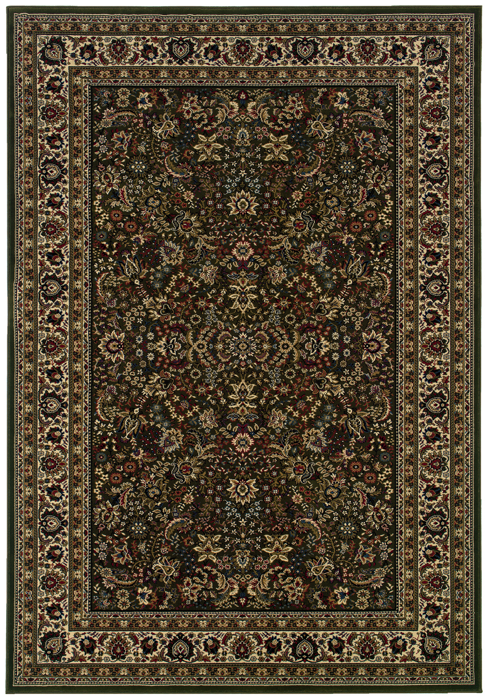 Sphinx Ariana Area Rug 213G8 Traditional Green Persian Flowers 12' x 15' Rectangle