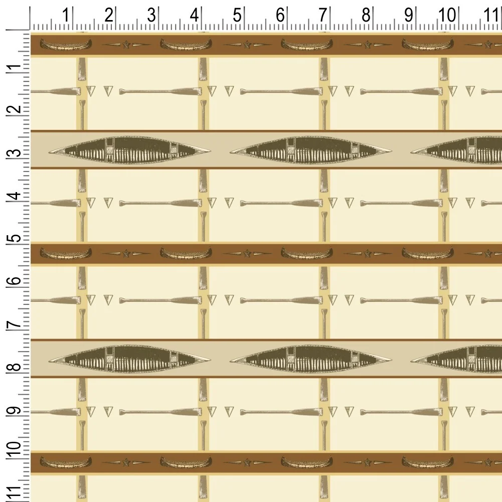 Canoeing Canoe Paddle Lodge Camping River Trip Premium Roll Gift Wrap Wrapping Paper