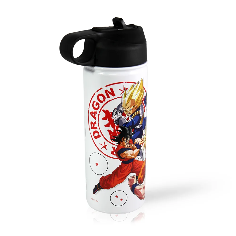 Just Funky Dragon Ball Z Buu Saga Chibi Sticker Bomb Plastic Water Bottle, 32 oz