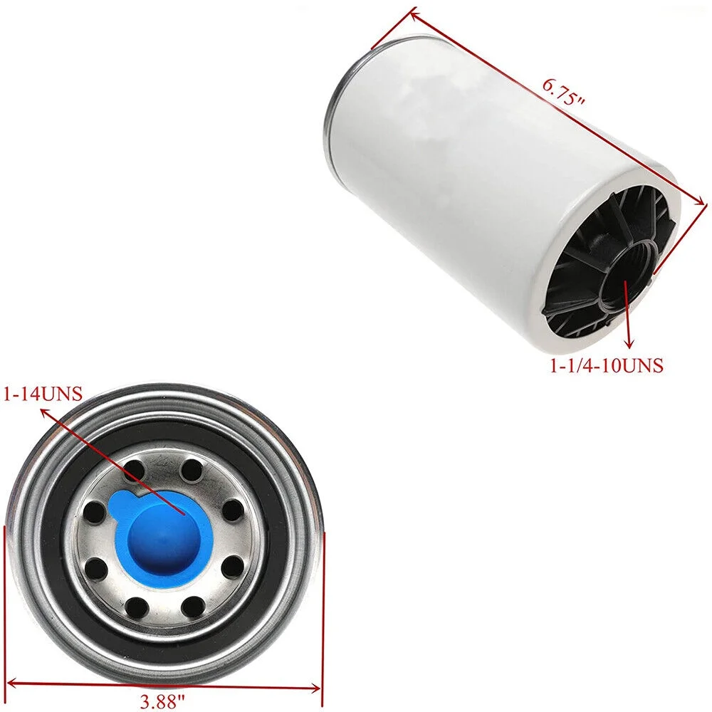 LisFaxbo FS1242 Spin-On Fuel/Water Separator Filter Replacement For 3355903 Upgrade FS1015 FS1015B 10 Micron Replaces 95242 31701062 86242 BF1249-O WK940/36X