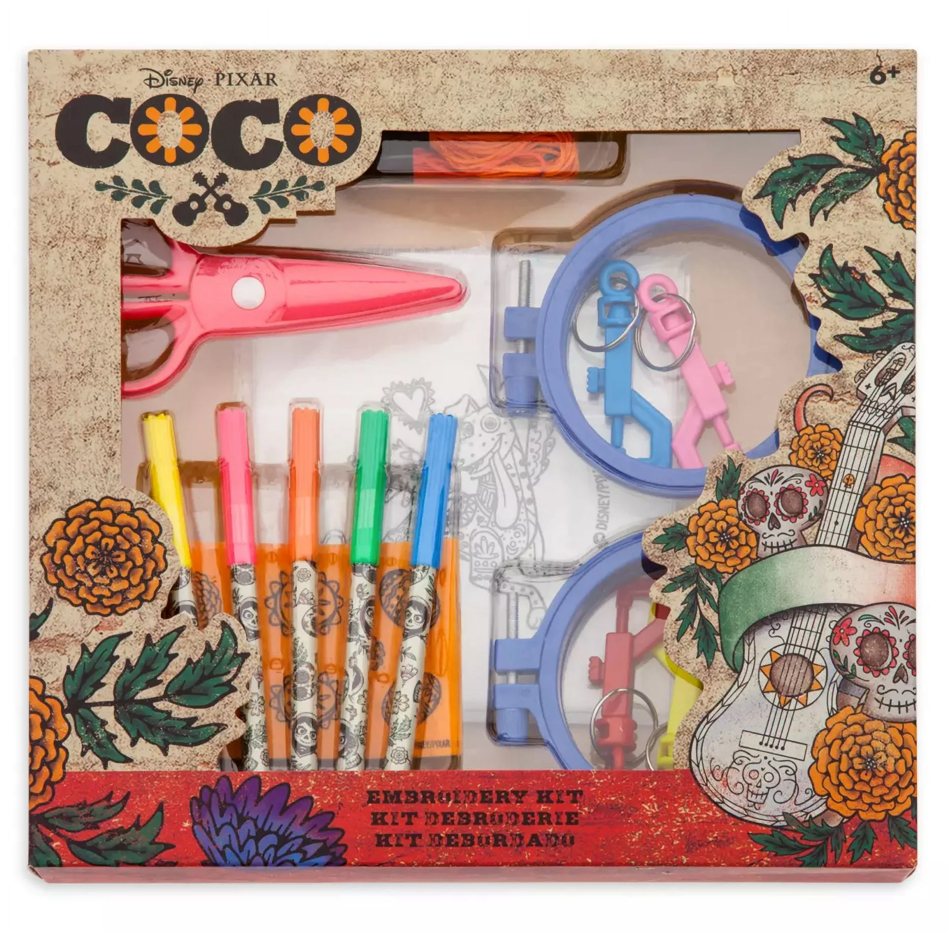 Disney Parks Pixar Coco Embroidery Kit Craft New With Box