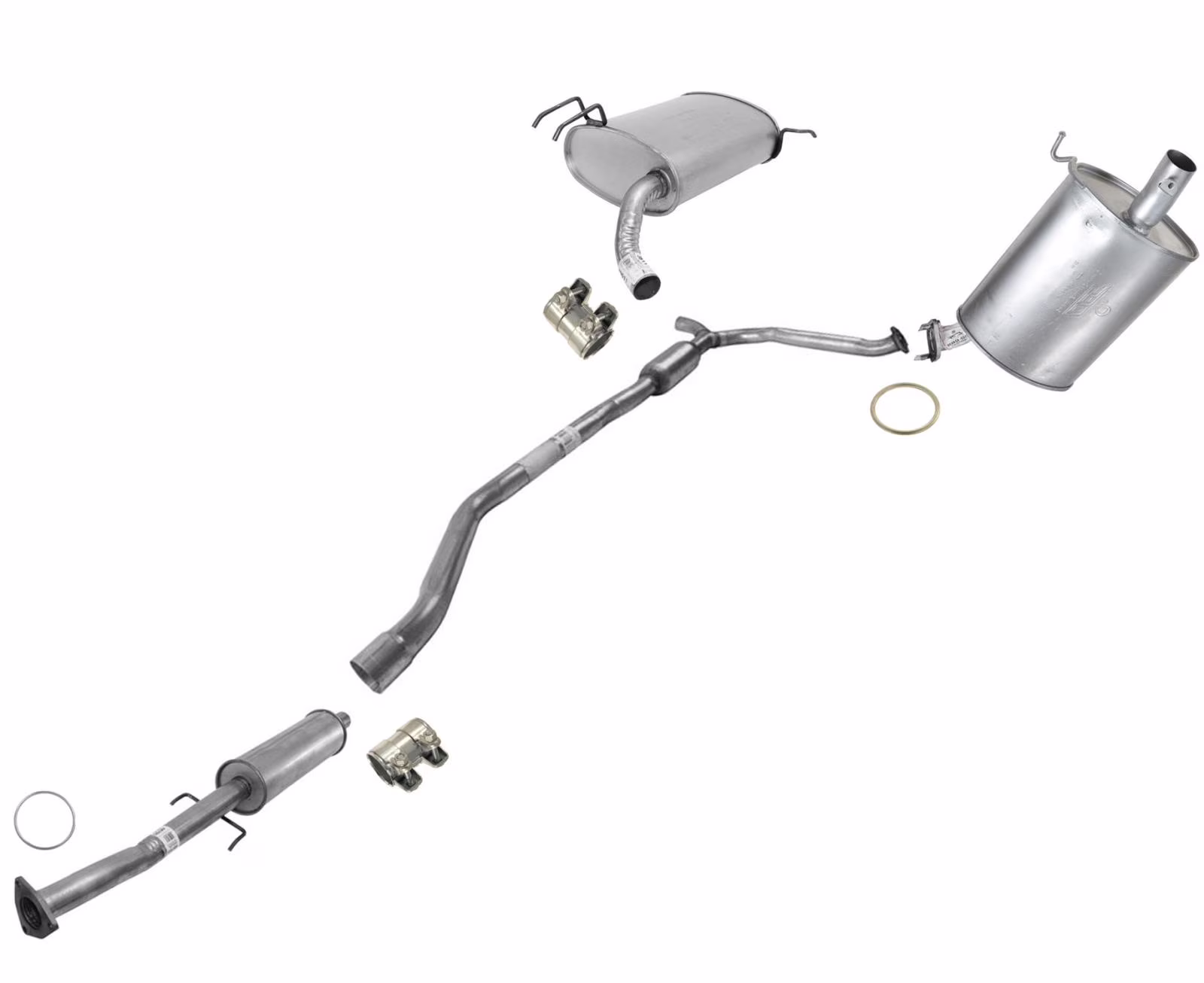 Exhaust System Fits For 2010-2012 Honda Accord 3.5L V6 4 Door Sedan